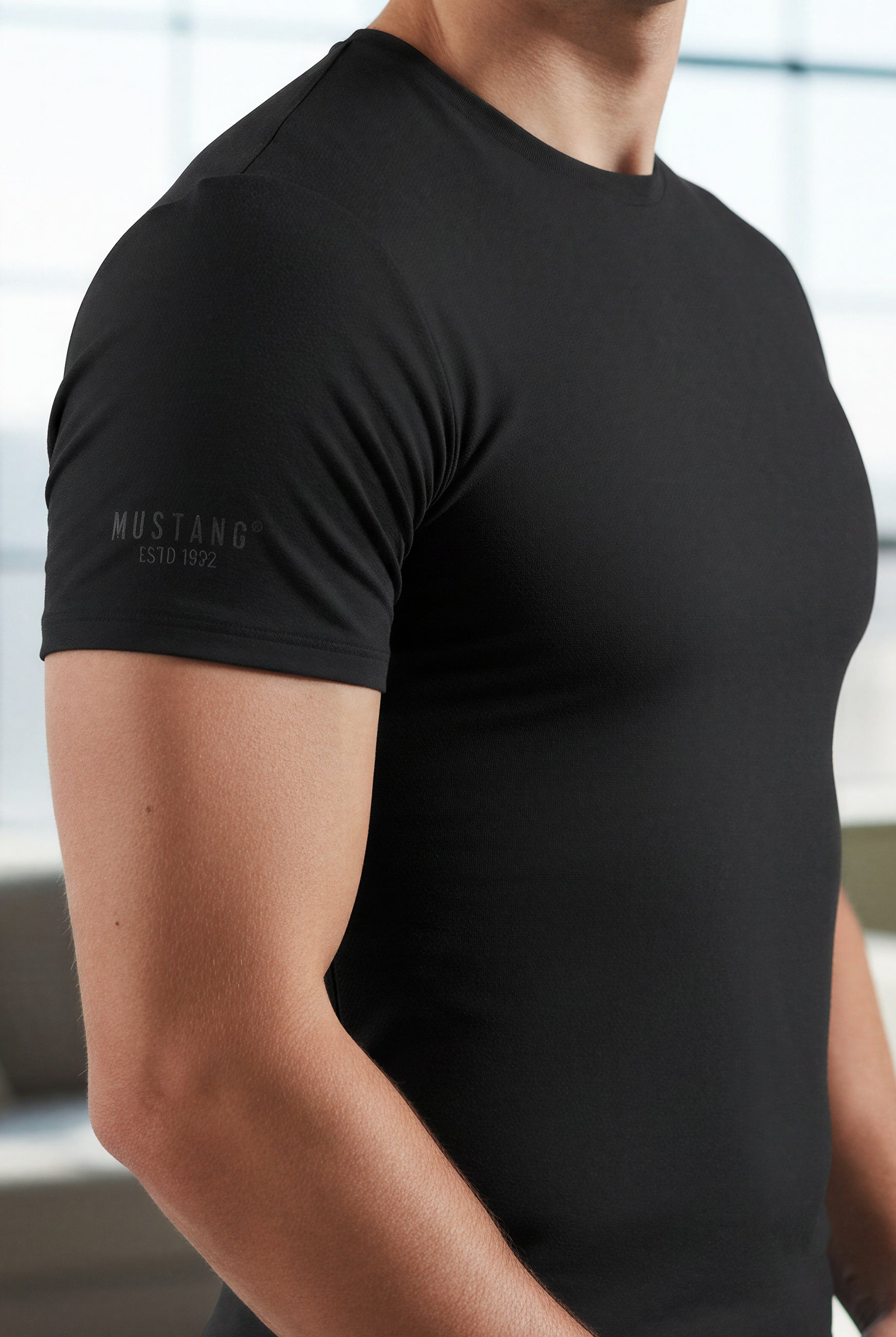 MUSTANG Pure Basic Lounge Shirt Unterhemd Unterwäsche