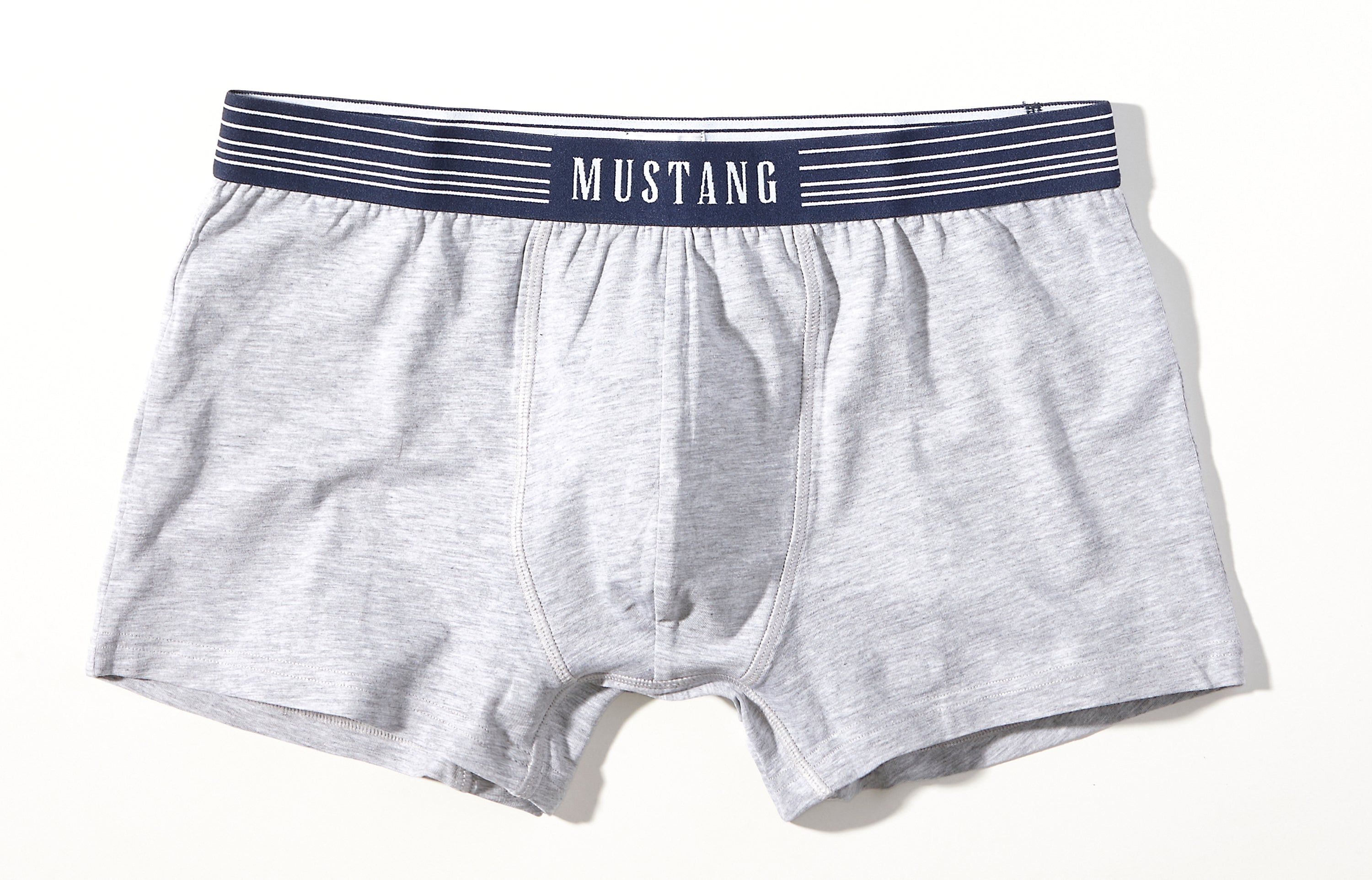 MUSTANG Retro-Shorts Pants Boxer enge Passform Unterwäsche Baumwolle Elasthan Herren 3er Pack