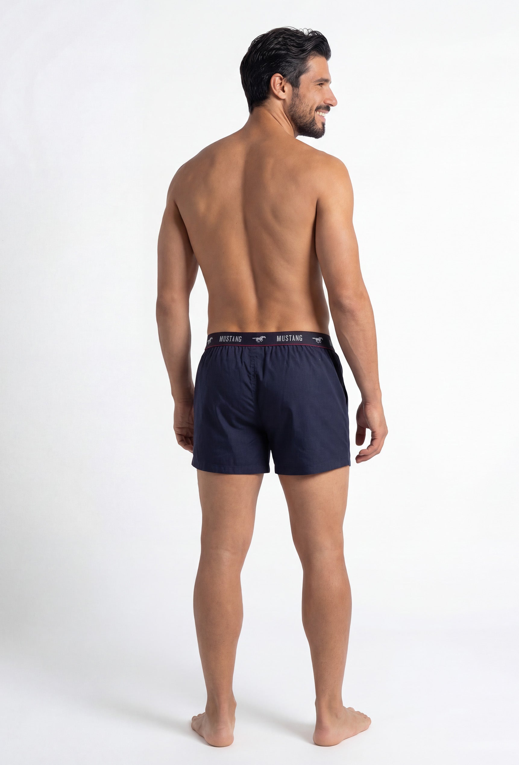 MUSTANG CHARLIE Herren Unterhose Boxershorts Unterwäsche Sport 2er Set