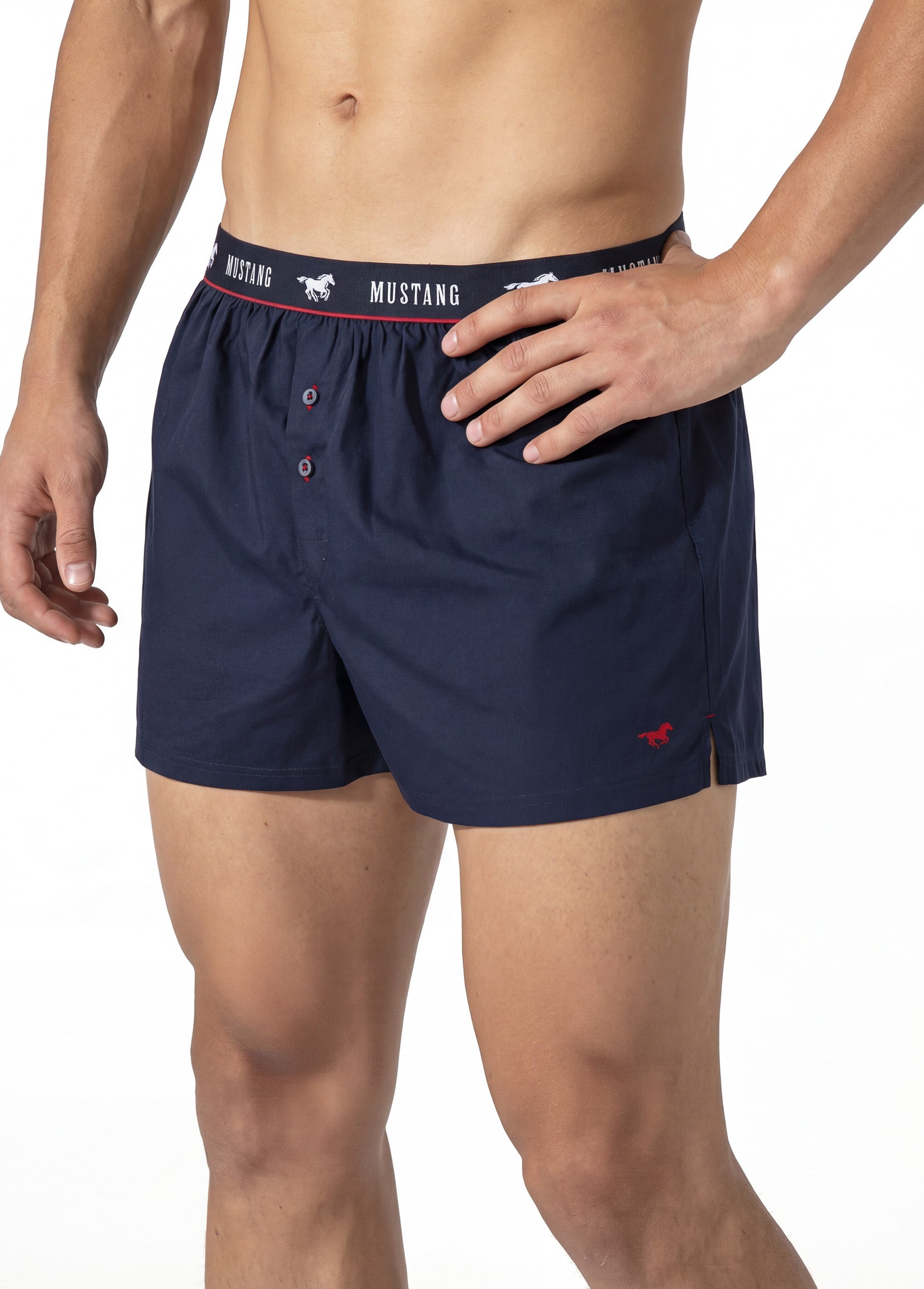 MUSTANG CHARLIE Herren Unterhose Boxershorts Unterwäsche Sport 2er Set