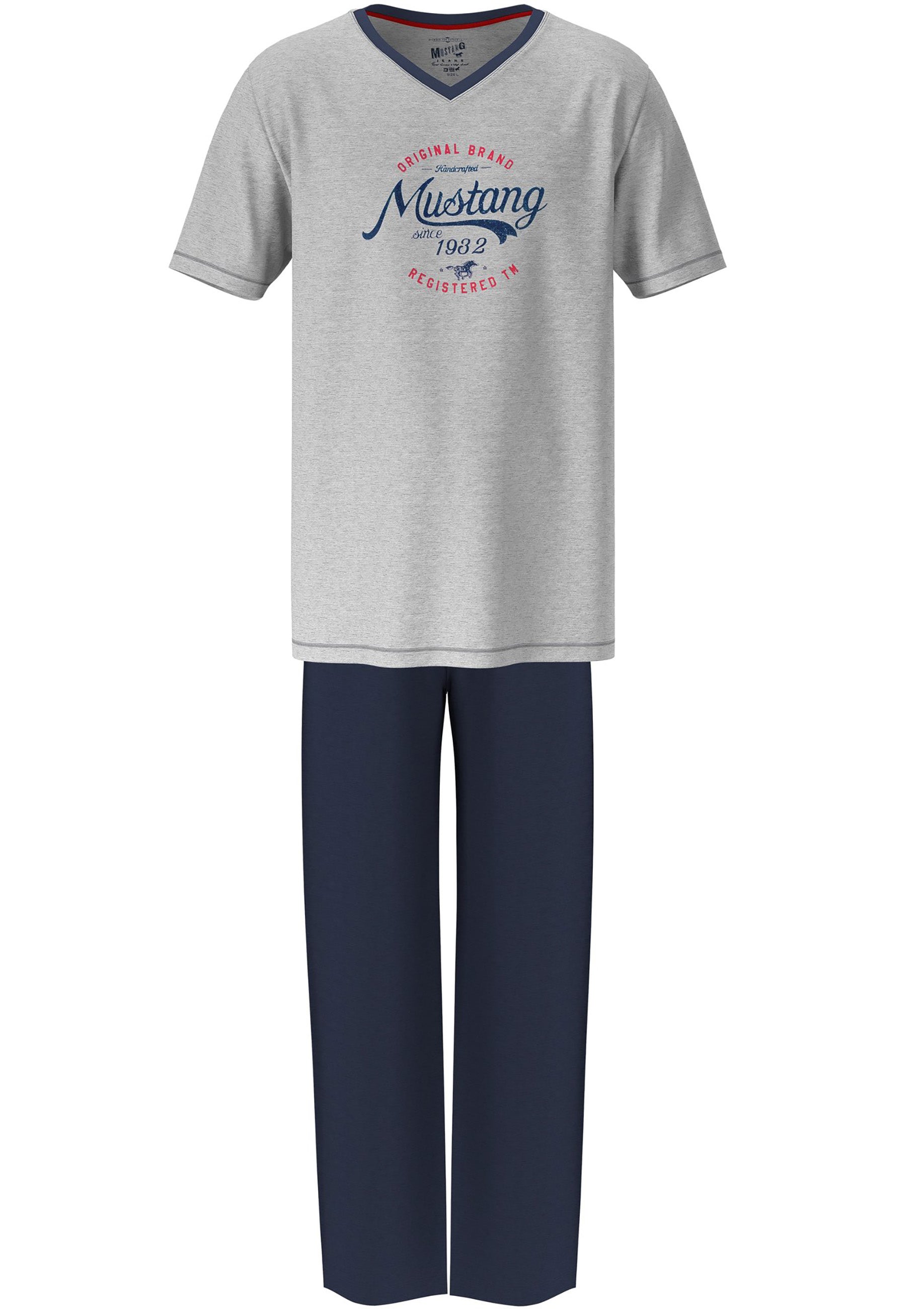 Mustang Short Set Schlafanzug Nachtwäsche Pyjama OEKO-TEX STANDARD 100 für Männer