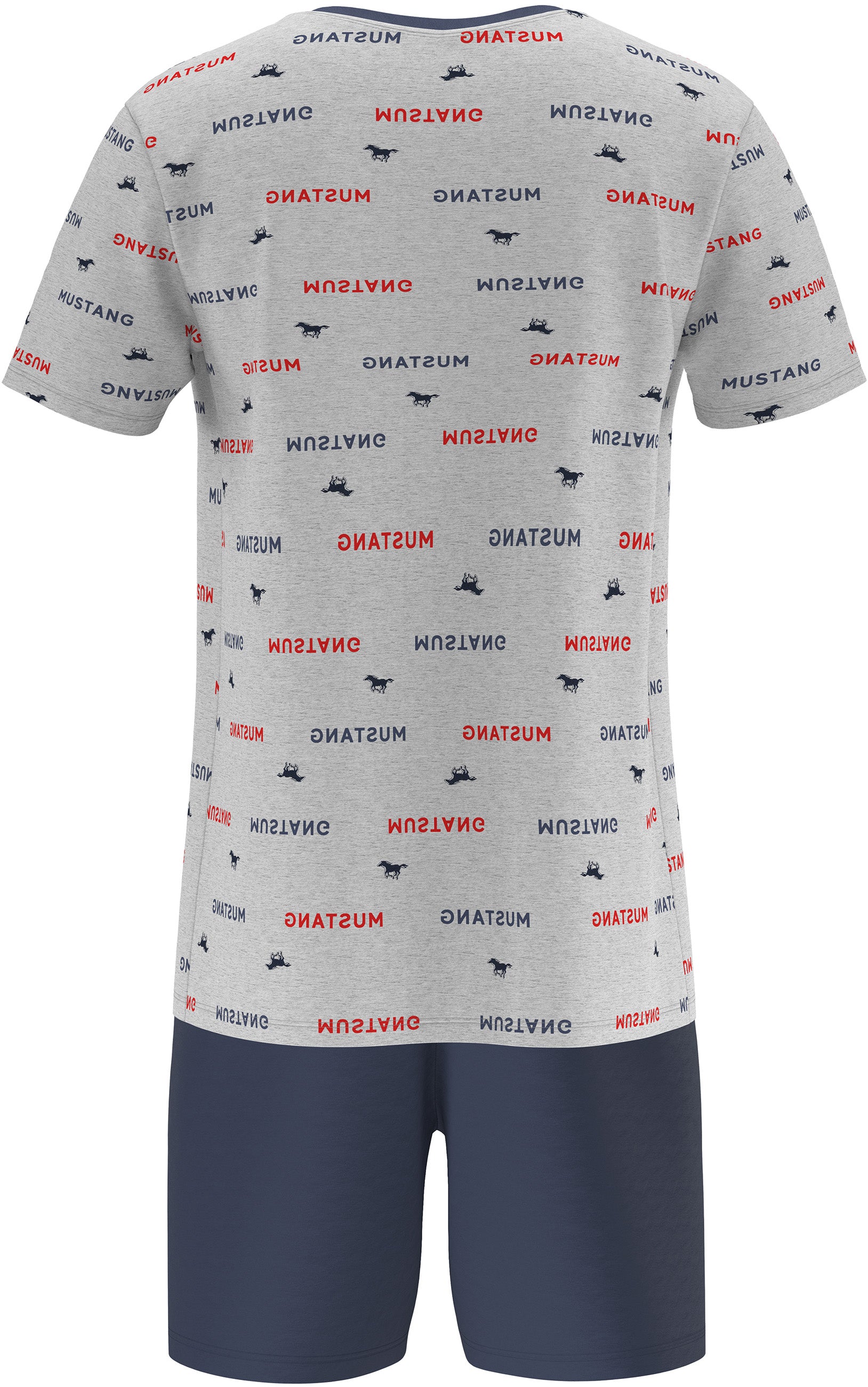 Mustang Short Set Schlafanzug Nachtwäsche Pyjama OEKO-TEX STANDARD 100 für Männer