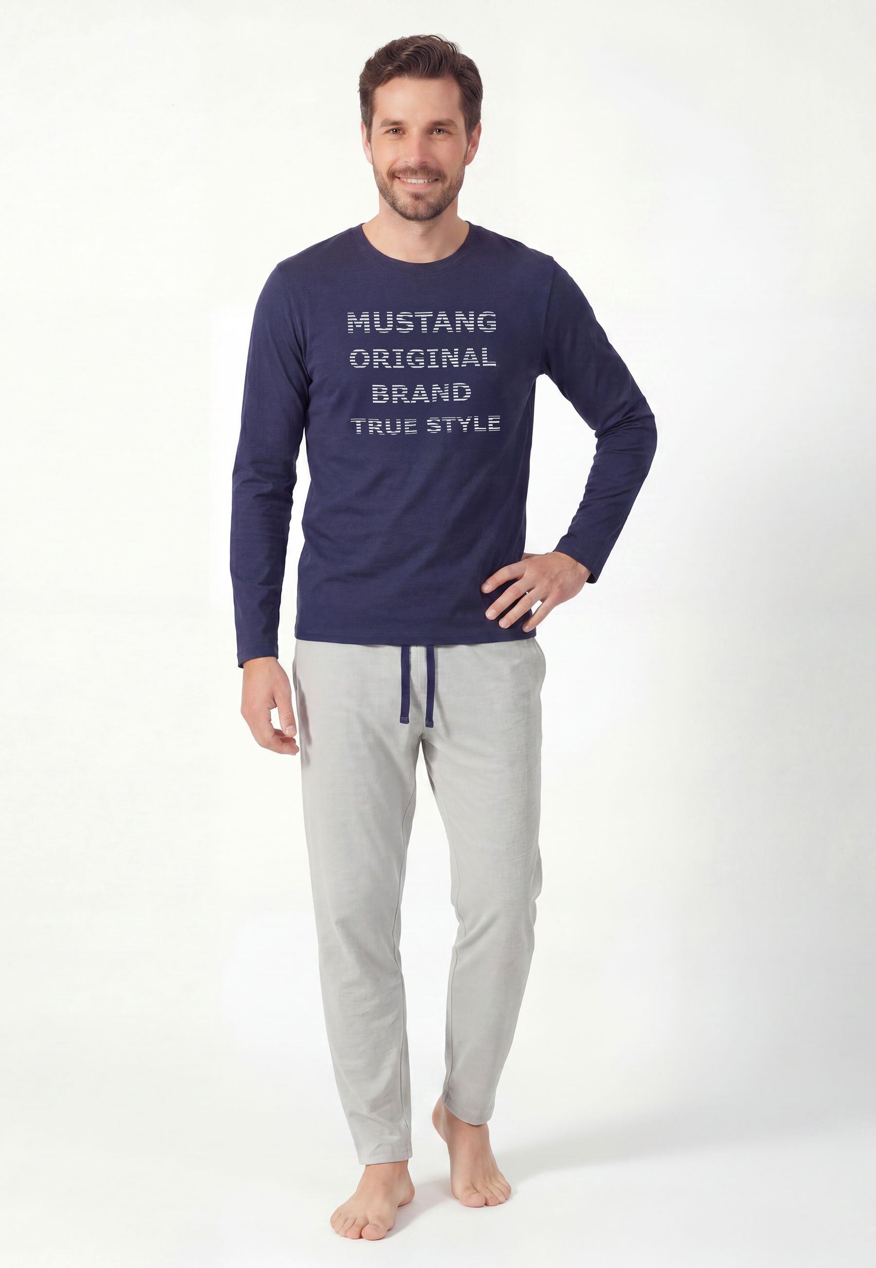 Mustang Short Set Schlafanzug Nachtwäsche Pyjama OEKO-TEX STANDARD 100 für Männer