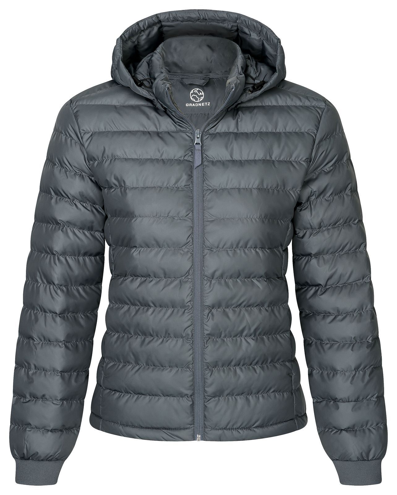 Wattierte Damen Steppjacke Übergangsjacke aus recyceltem Polyester der Marke GRADNETZ