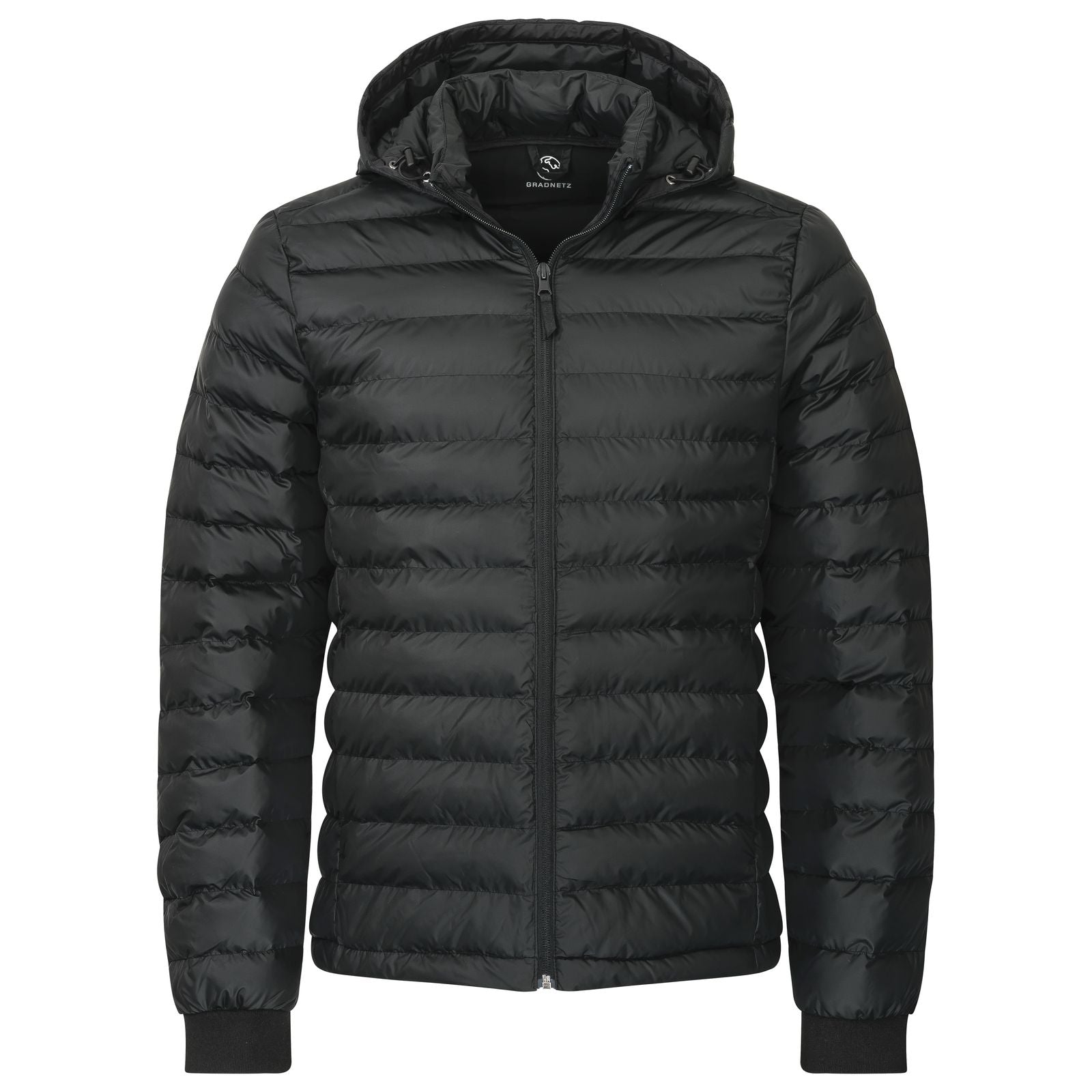Wattierte Herren Steppjacke Übergangsjacke aus recyceltem Polyester der Marke GRADNETZ