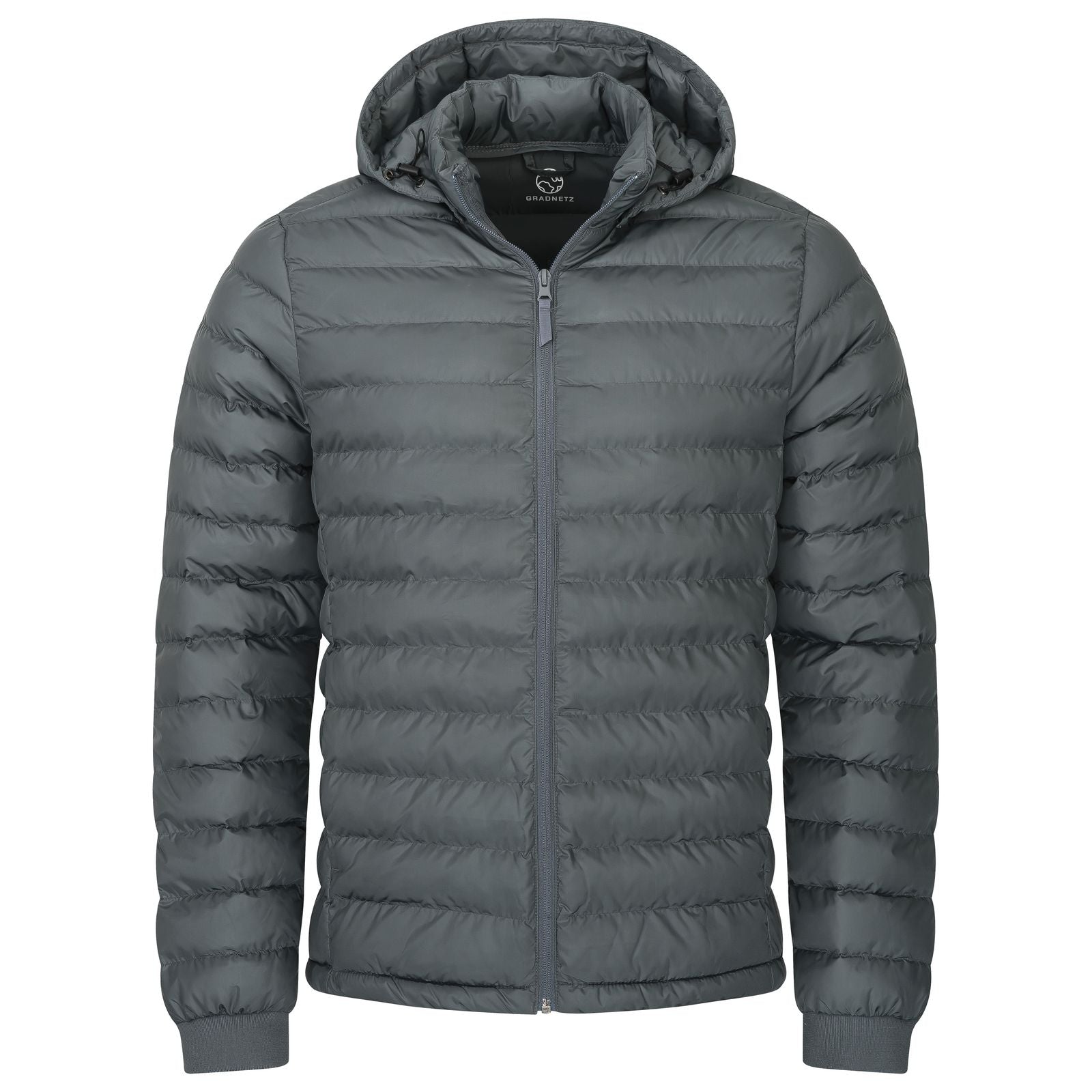Wattierte Herren Steppjacke Übergangsjacke aus recyceltem Polyester der Marke GRADNETZ