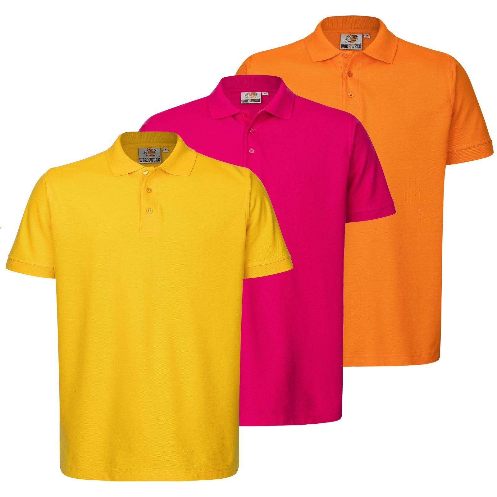 3er Set Herren Poloshirt workwear basic im Vorteilspack Berufskleidung der Marke WORXWEAR