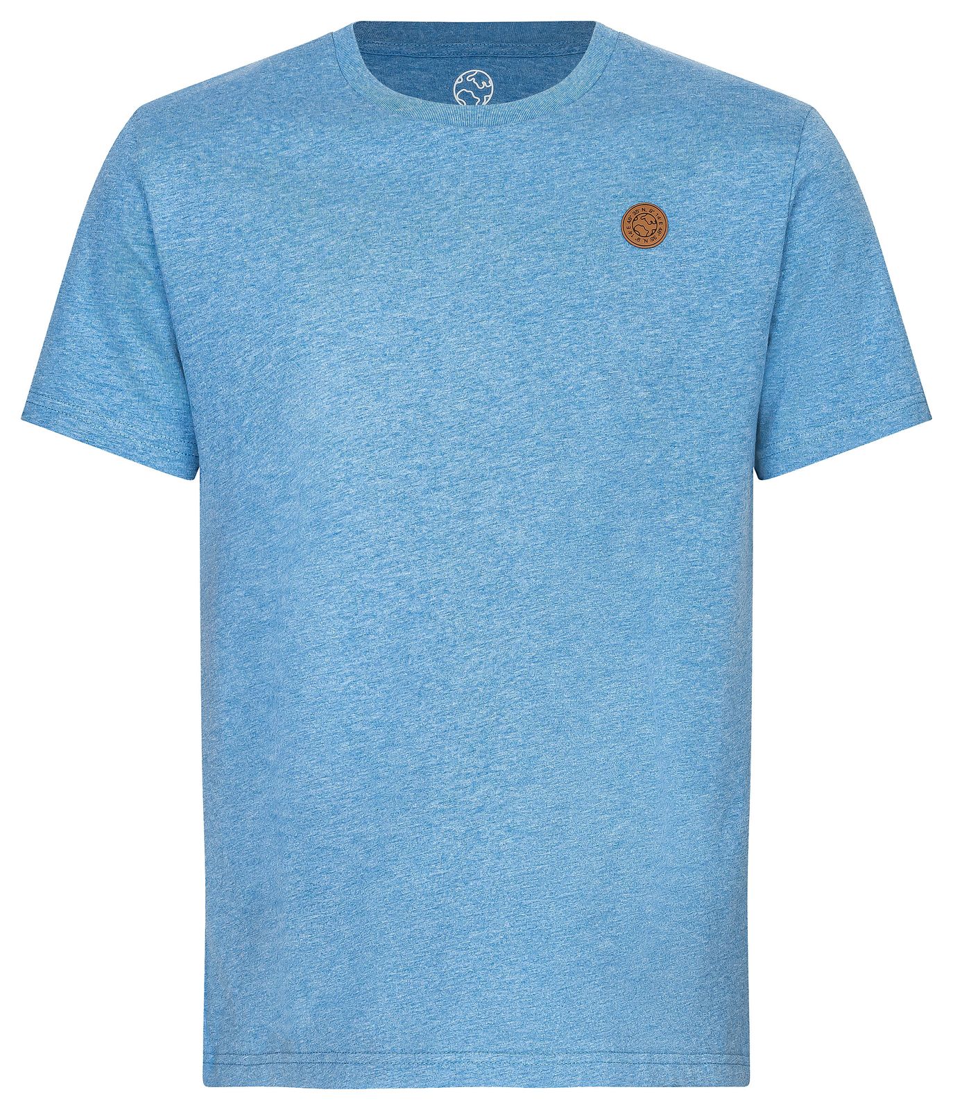 T-Shirt uni aus 100% Biobaumwolle mit Lederpatch fair produziert der Marke GRADNETZ