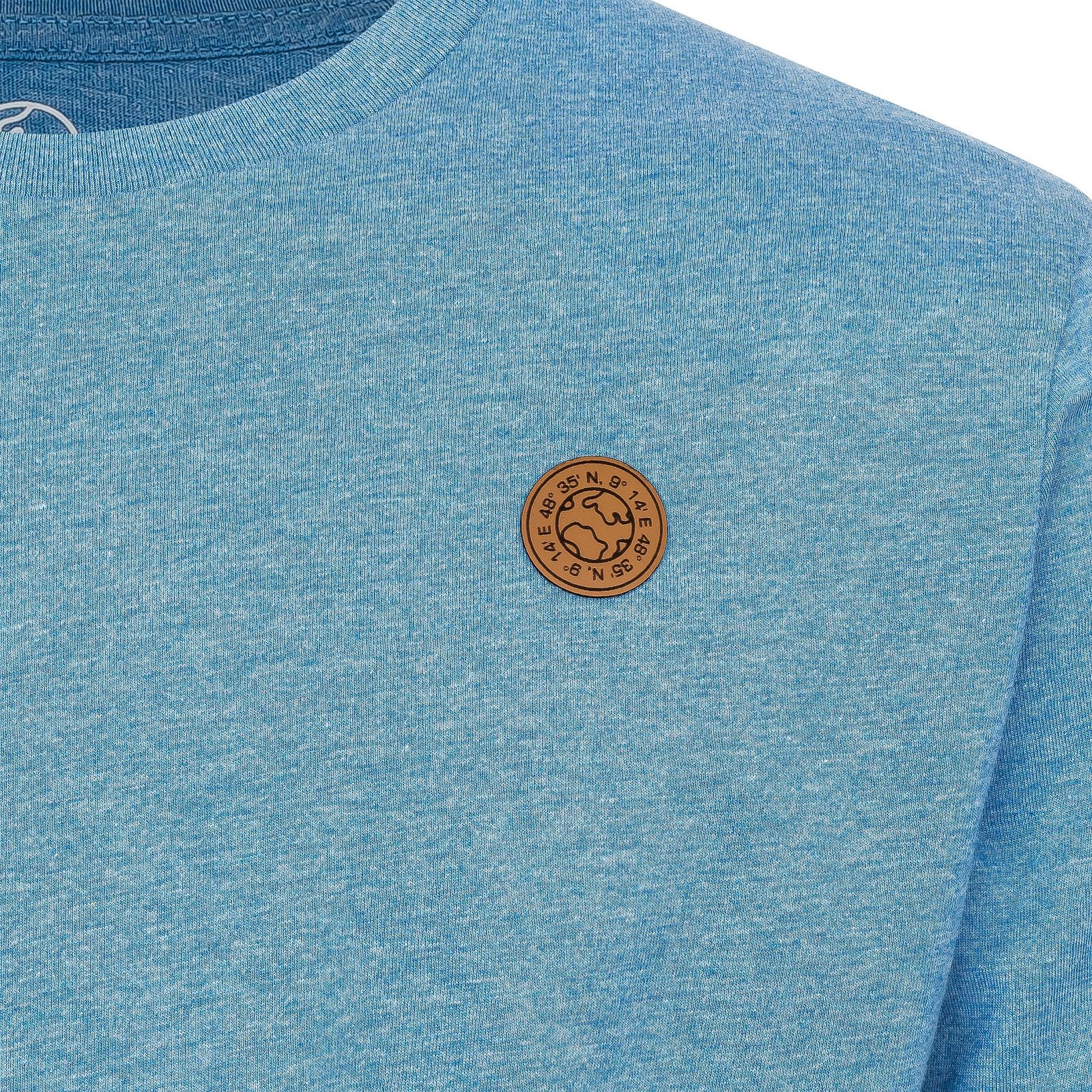 T-Shirt uni aus 100% Biobaumwolle mit Lederpatch fair produziert der Marke GRADNETZ