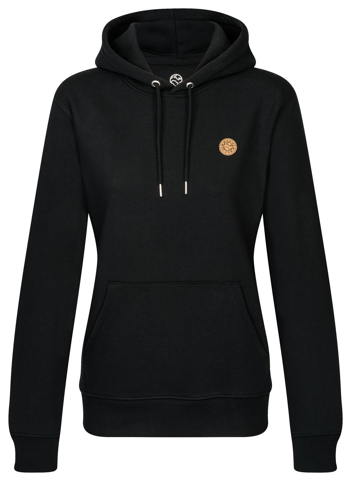 Hoodie unisex mit Kapuze und Lederpatch aus Biobaumwolle fair produziert der Marke GRADNETZ