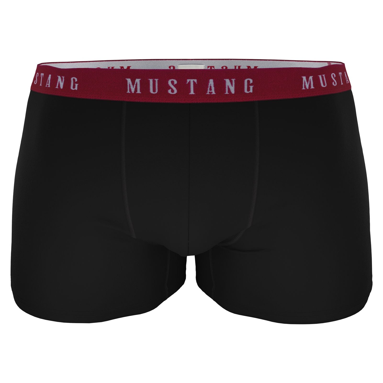 Herren Boxershorts von Mustang Retropants 3er-Pack Schwarz/Letterprint/Anthrazit