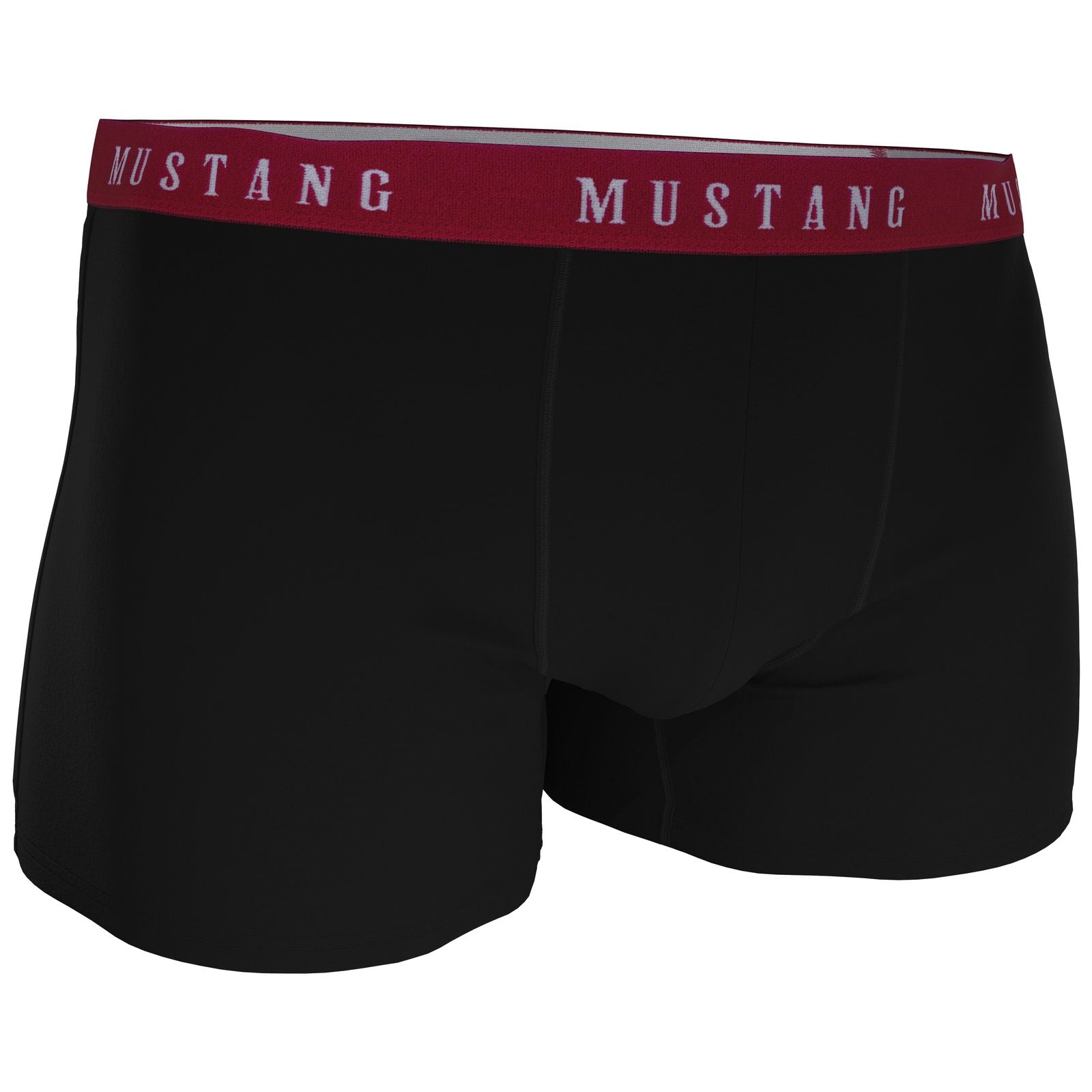 Herren Boxershorts von Mustang Retropants 3er-Pack Schwarz/Letterprint/Anthrazit