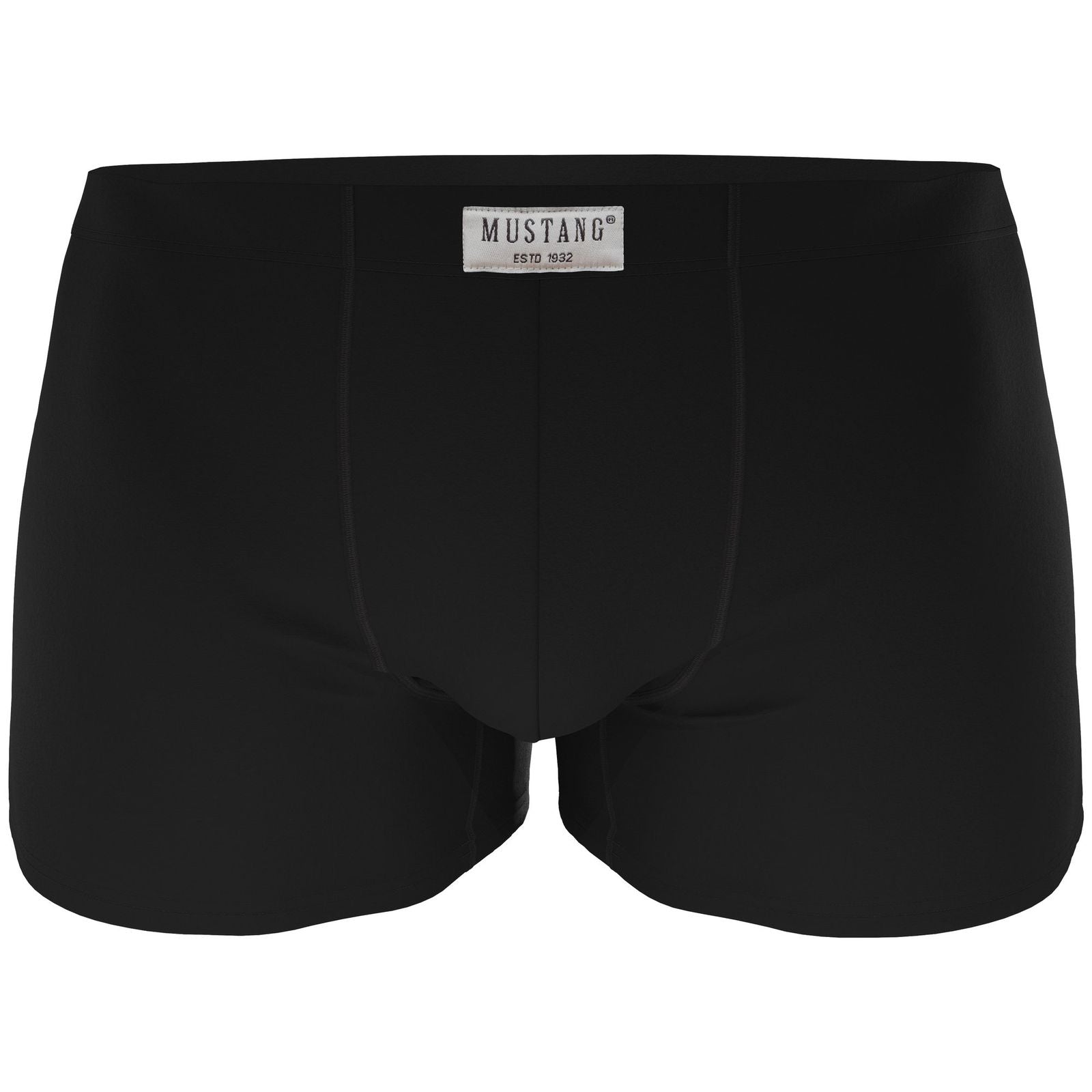 Herren Boxershorts schwarz von Mustang Retropants im 4er Vorteilspack