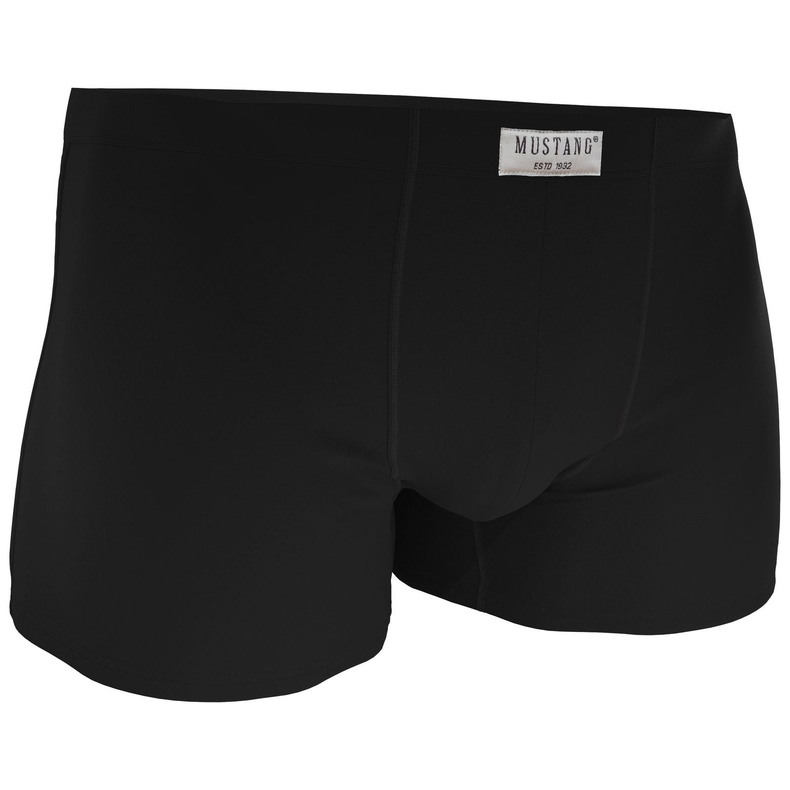Herren Boxershorts schwarz von Mustang Retropants im 4er Vorteilspack