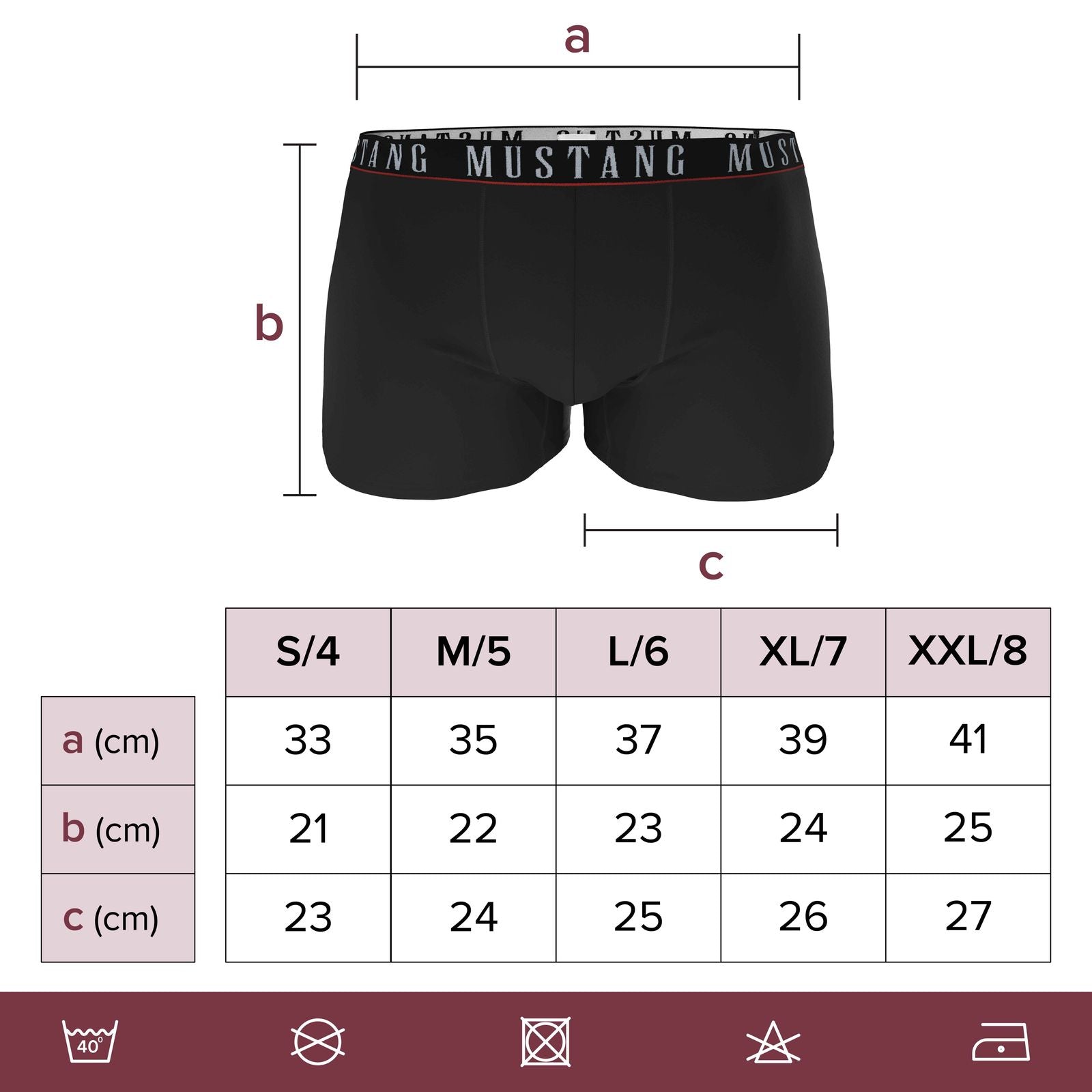 Herren Boxershorts von Mustang Retropants 3er-Pack Navy/Blau/Navy