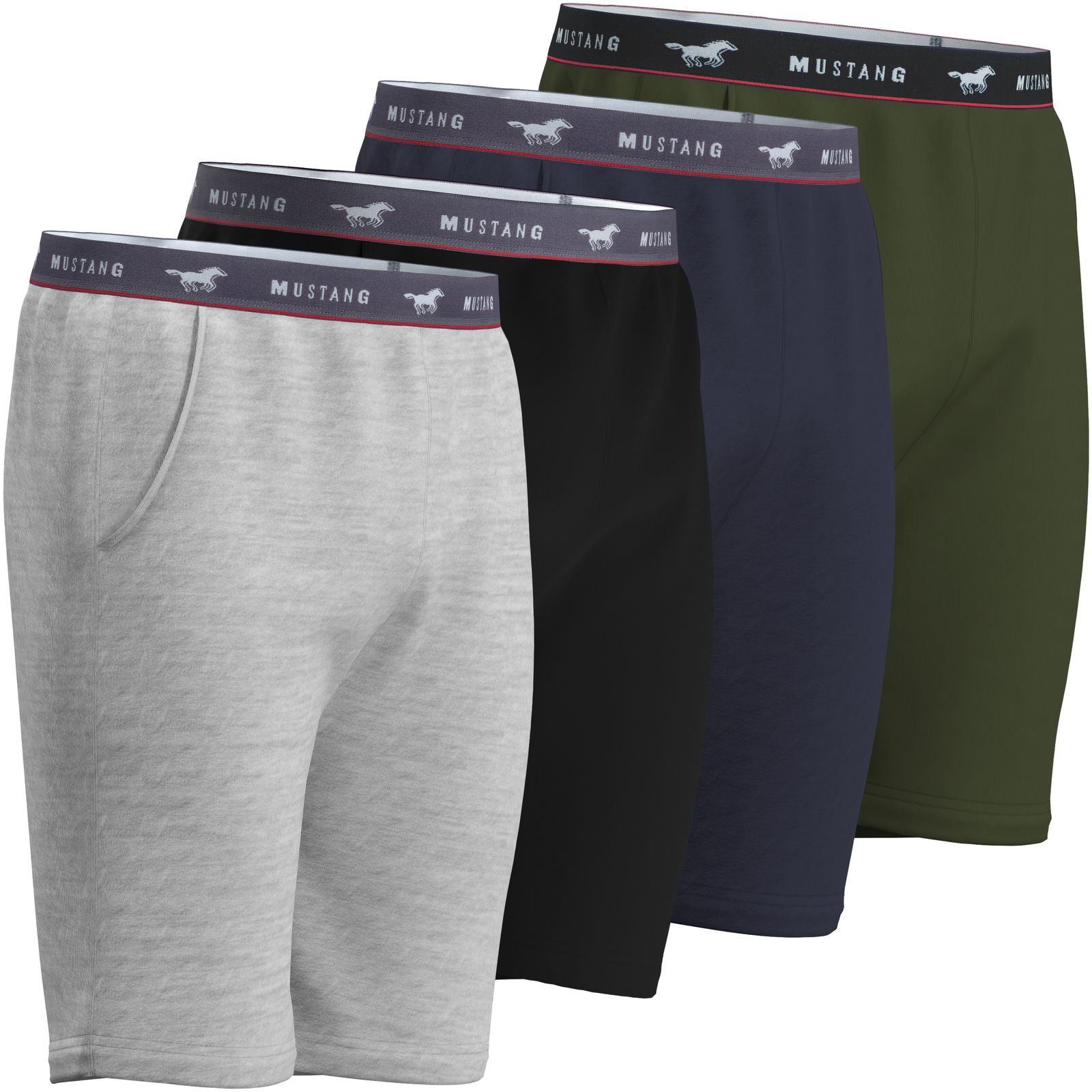 Mustang Bermuda Shorts Kurze Hose Freizeithose für Männer aus Baumwolle OEKO-TEX® STANDARD 100