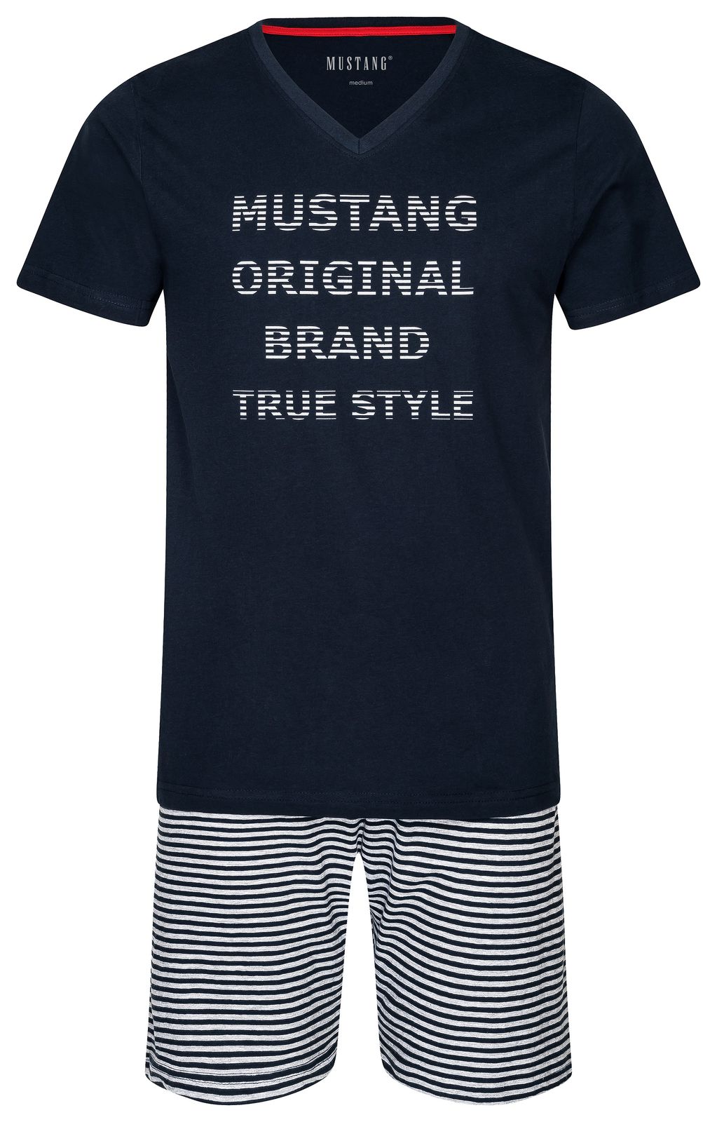 Mustang Short Set Schlafanzug Nachtwäsche Pyjama OEKO-TEX STANDARD 100 für Männer