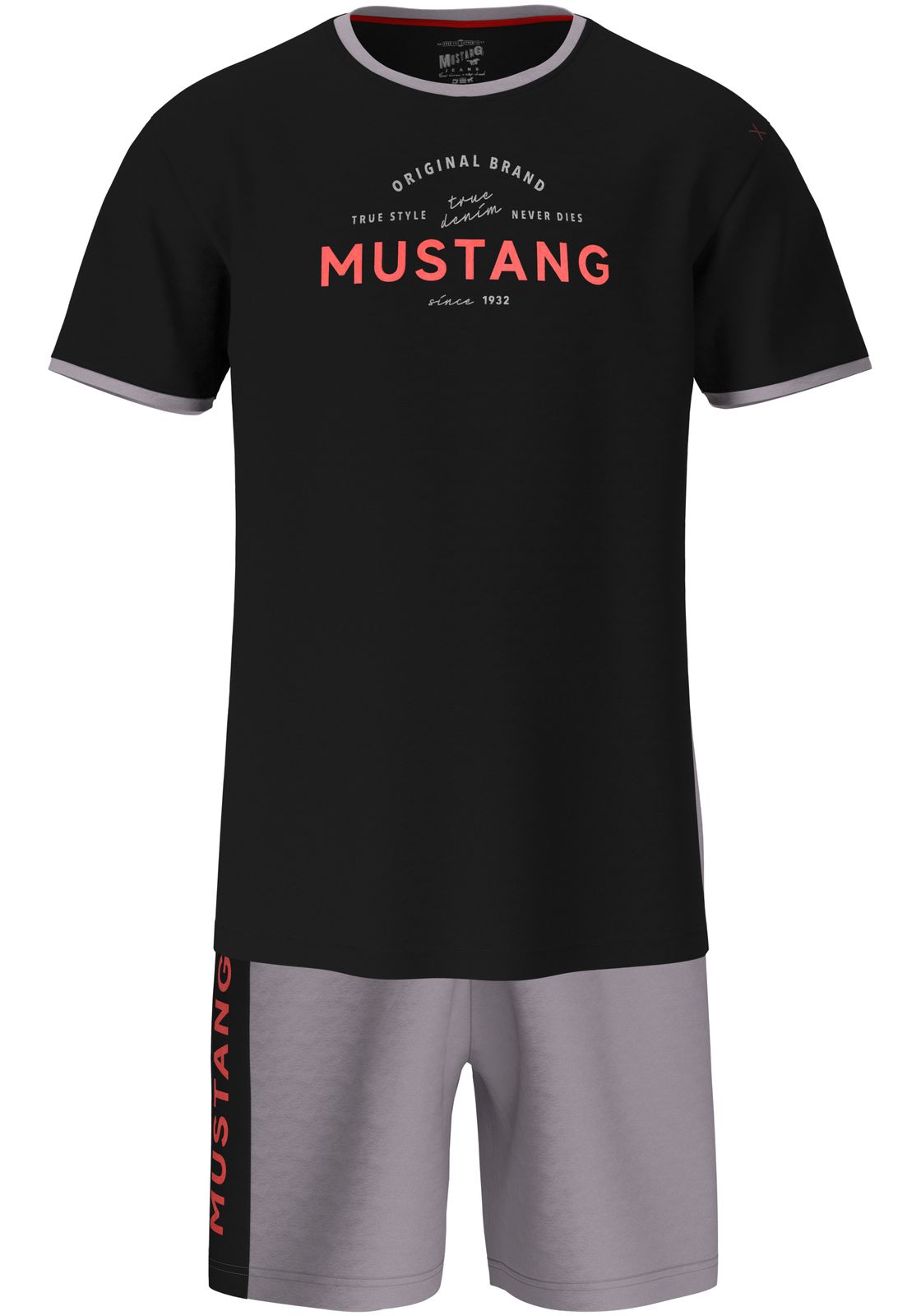 Mustang Short Set Schlafanzug Nachtwäsche Pyjama OEKO-TEX STANDARD 100 für Männer