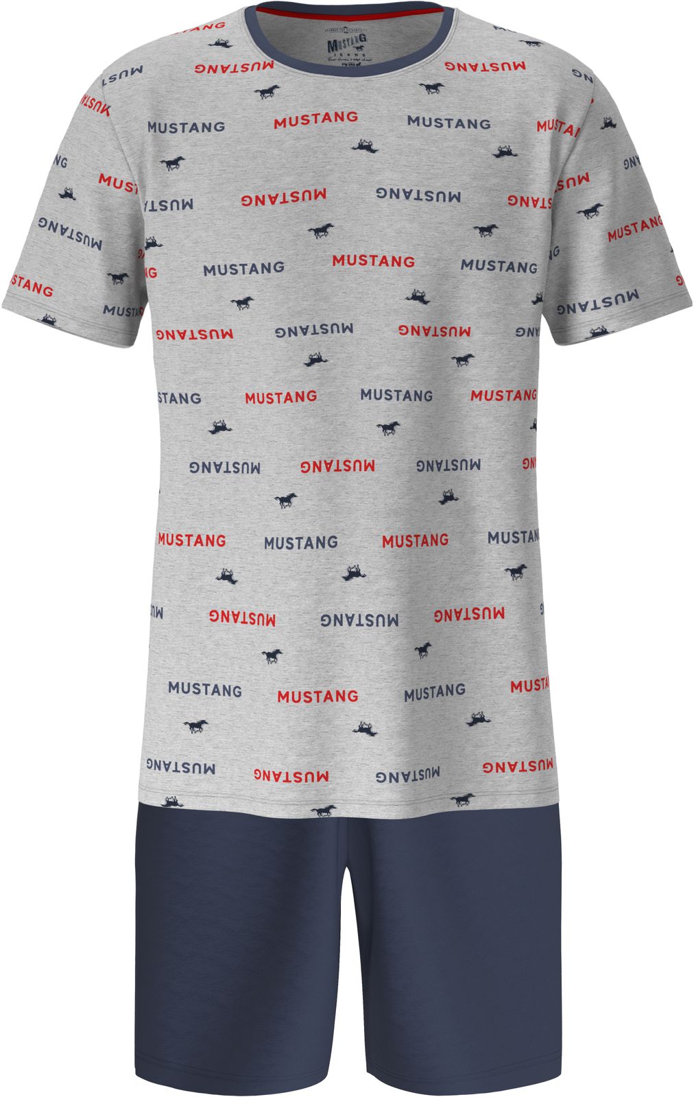 Mustang Short Set Schlafanzug Nachtwäsche Pyjama OEKO-TEX STANDARD 100 für Männer