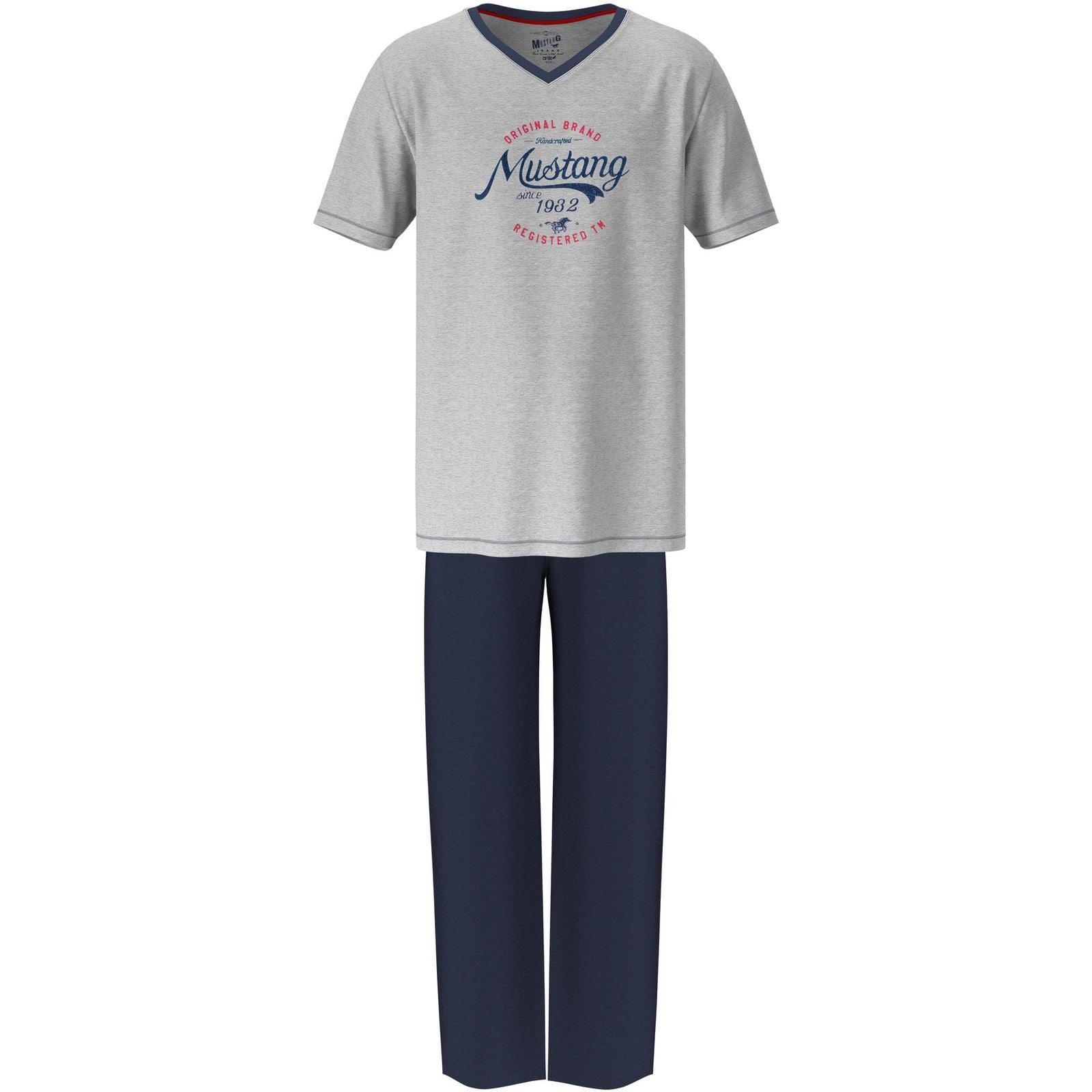 Mustang Short Set Schlafanzug Nachtwäsche Pyjama OEKO-TEX STANDARD 100 für Männer