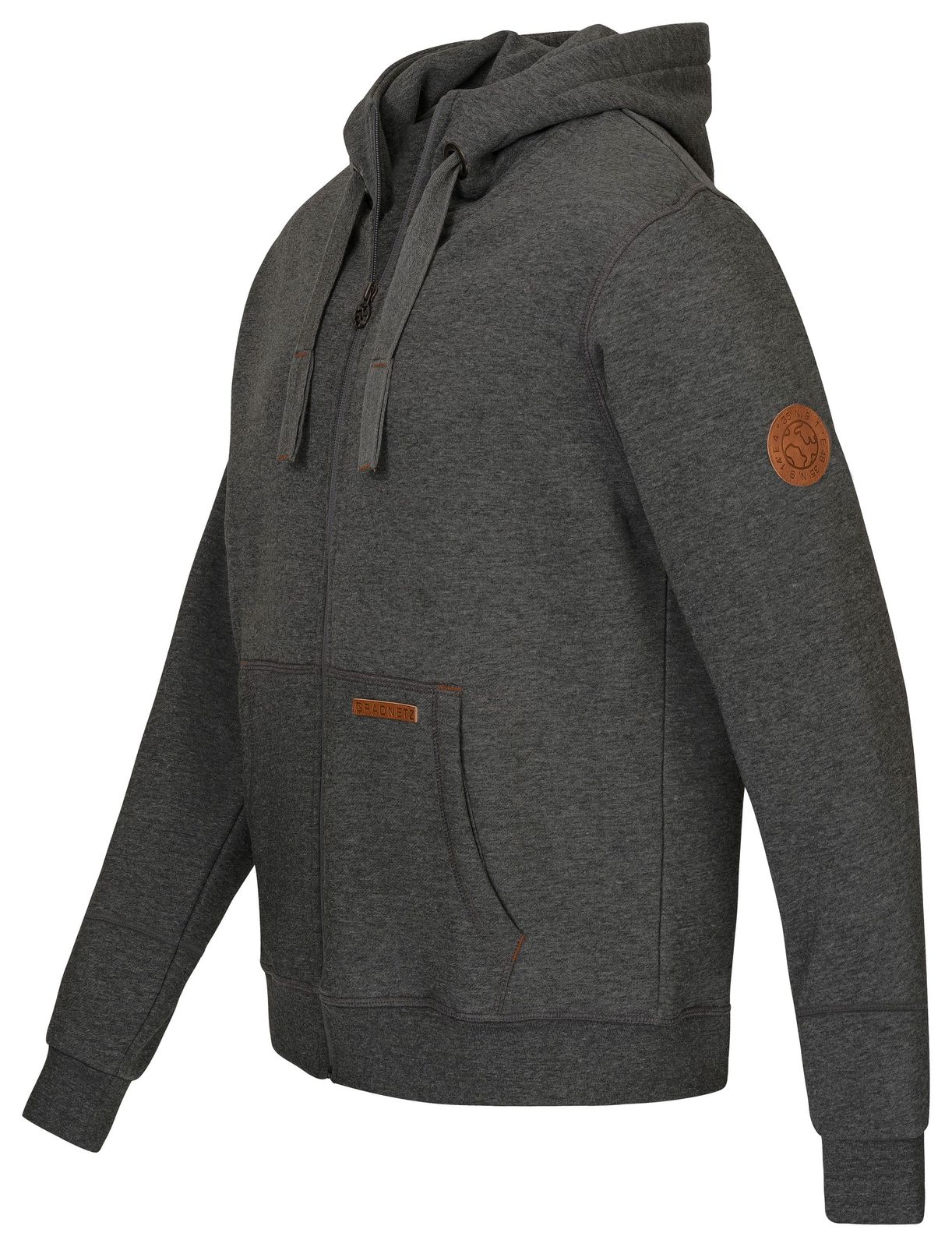 Kuscheliger Jogginganzug Herren leather edition (2-tlg) mit Kapuze Bio-Baumwolle