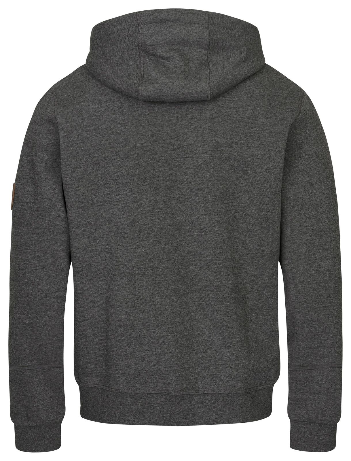 Gradnetz Herren Kapuzen Sweatjacke Zip Hoodie leather edition mit Bio Baumwolle