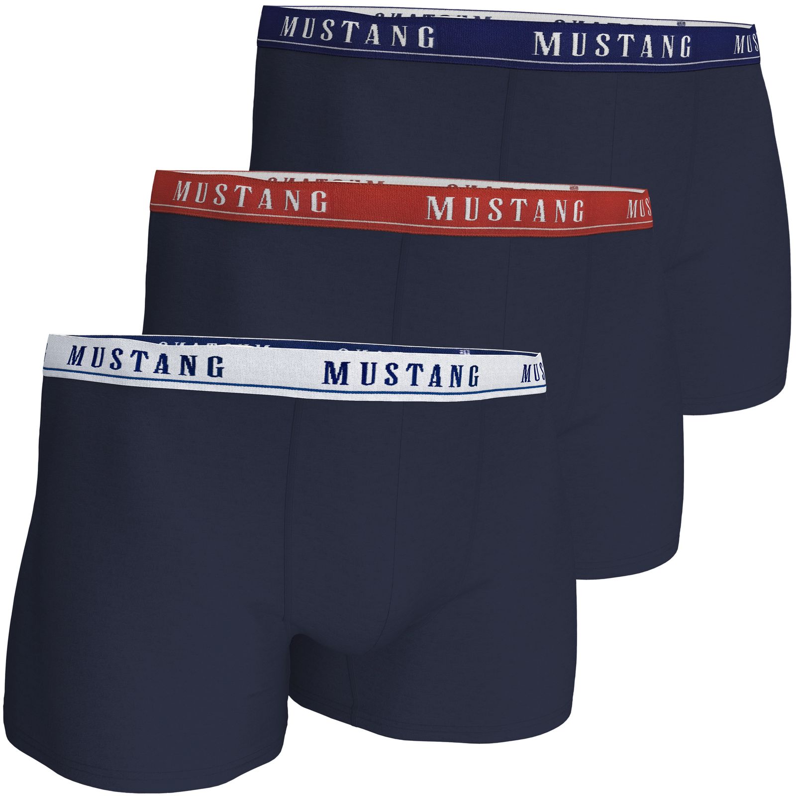MUSTANG Elvis / Dexter Retro-Pants Herren Unterhose Boxershorts Unterwäsche 3er Pack