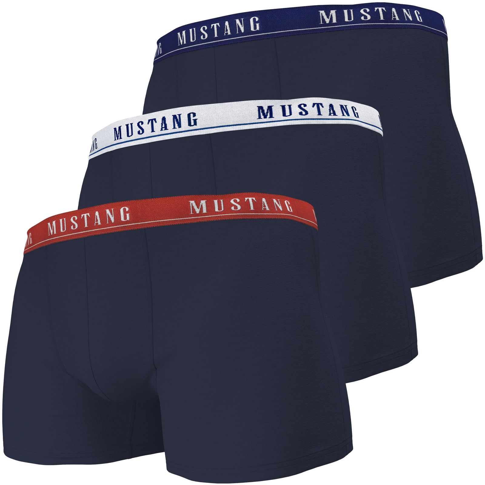 MUSTANG Elvis / Dexter Retro-Pants Herren Unterhose Boxershorts Unterwäsche 3er Pack