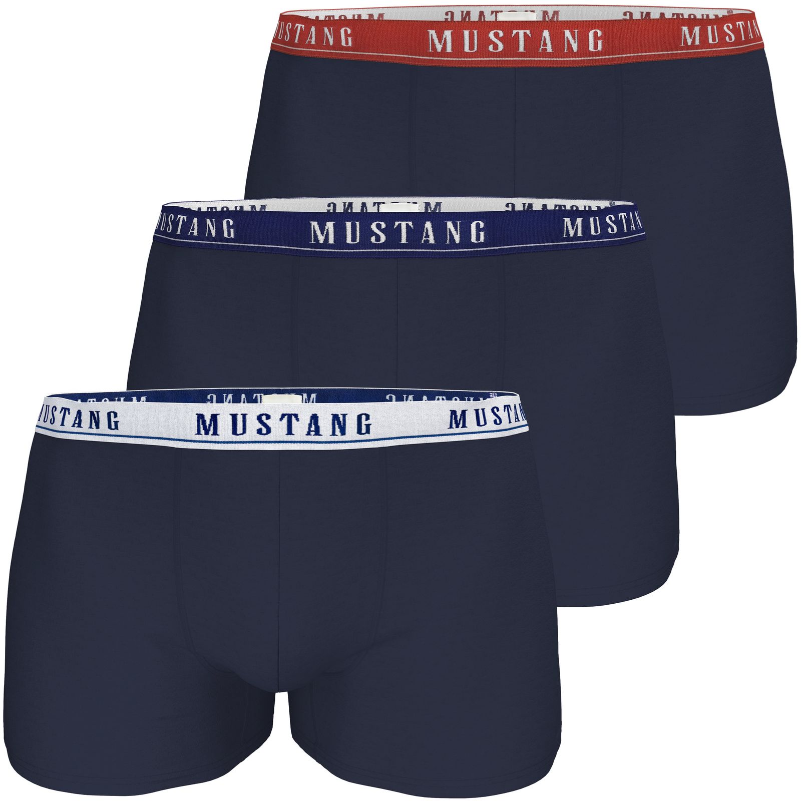 MUSTANG Elvis / Dexter Retro-Pants Herren Unterhose Boxershorts Unterwäsche 3er Pack