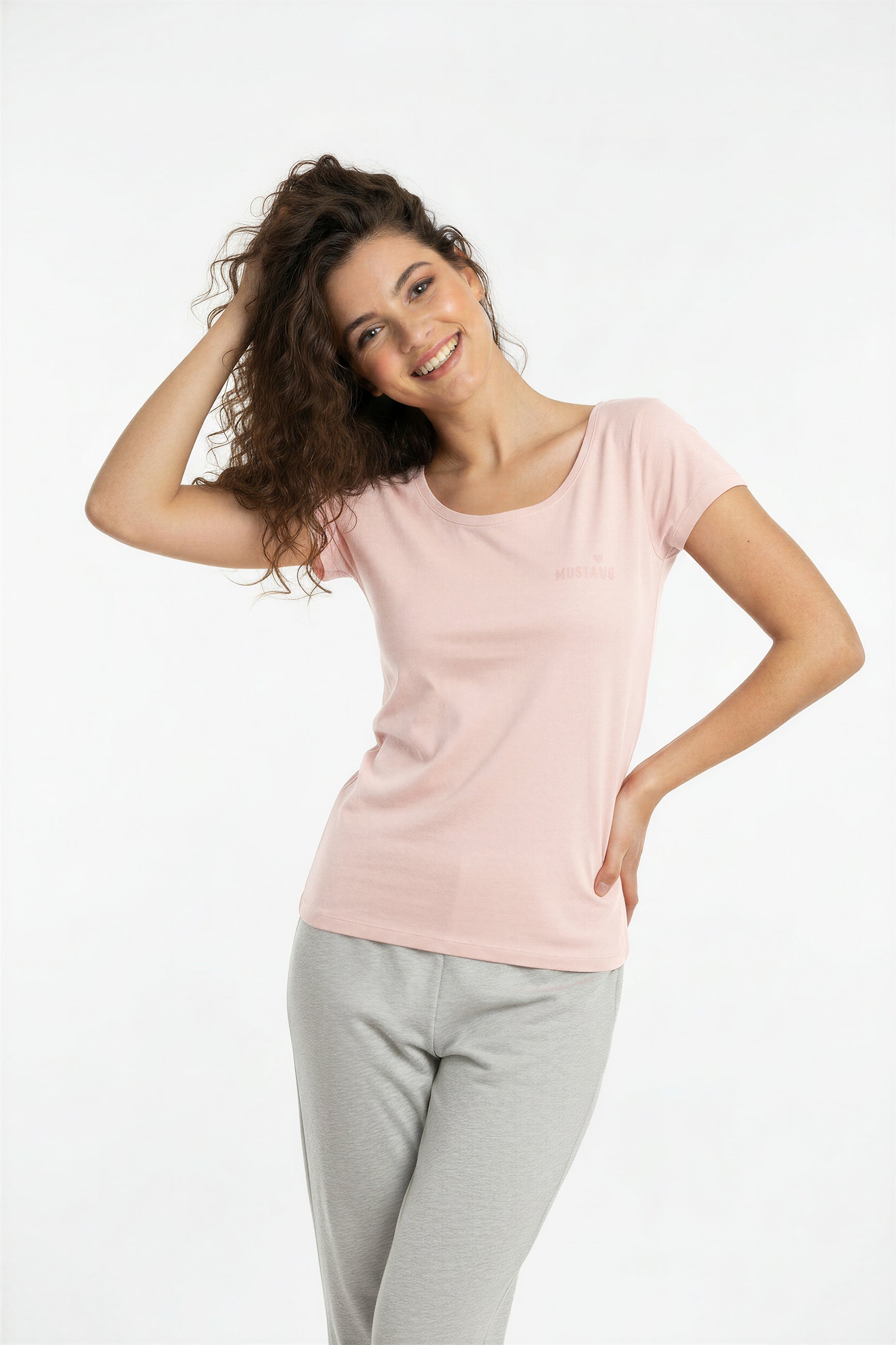 MUSTANG Damen Lounge Shirt Freizeit Everyday Baumwolle OEKO-TEX STANDARD 100