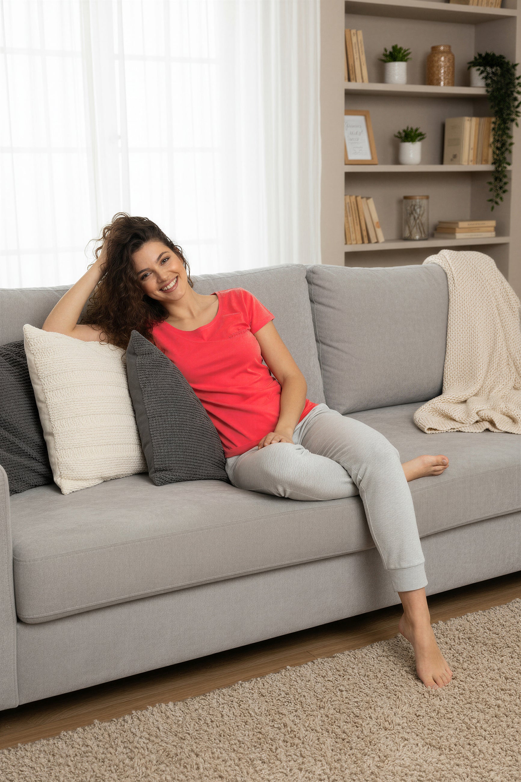 MUSTANG Damen Lounge Shirt Freizeit Everyday Baumwolle OEKO-TEX STANDARD 100