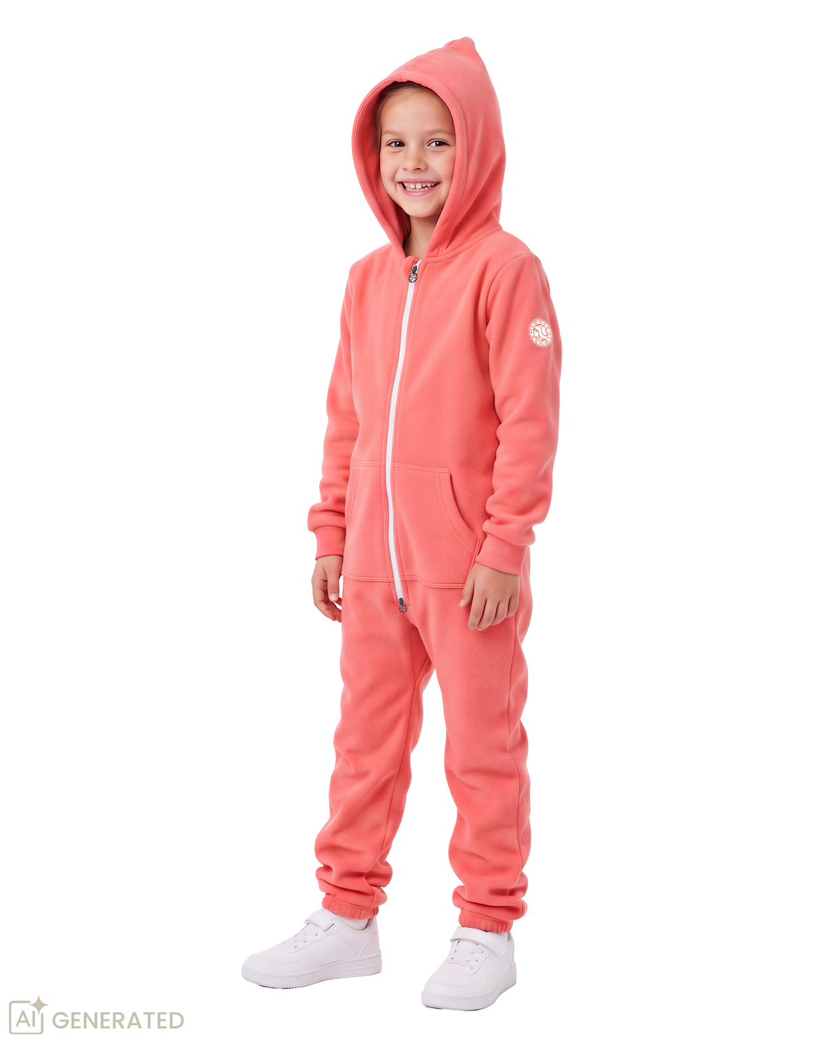 GRADNETZ Kinder Jumpsuits Jungen Mädchen Overall Anzug Onesie Kapuze Bio-Baumwolle