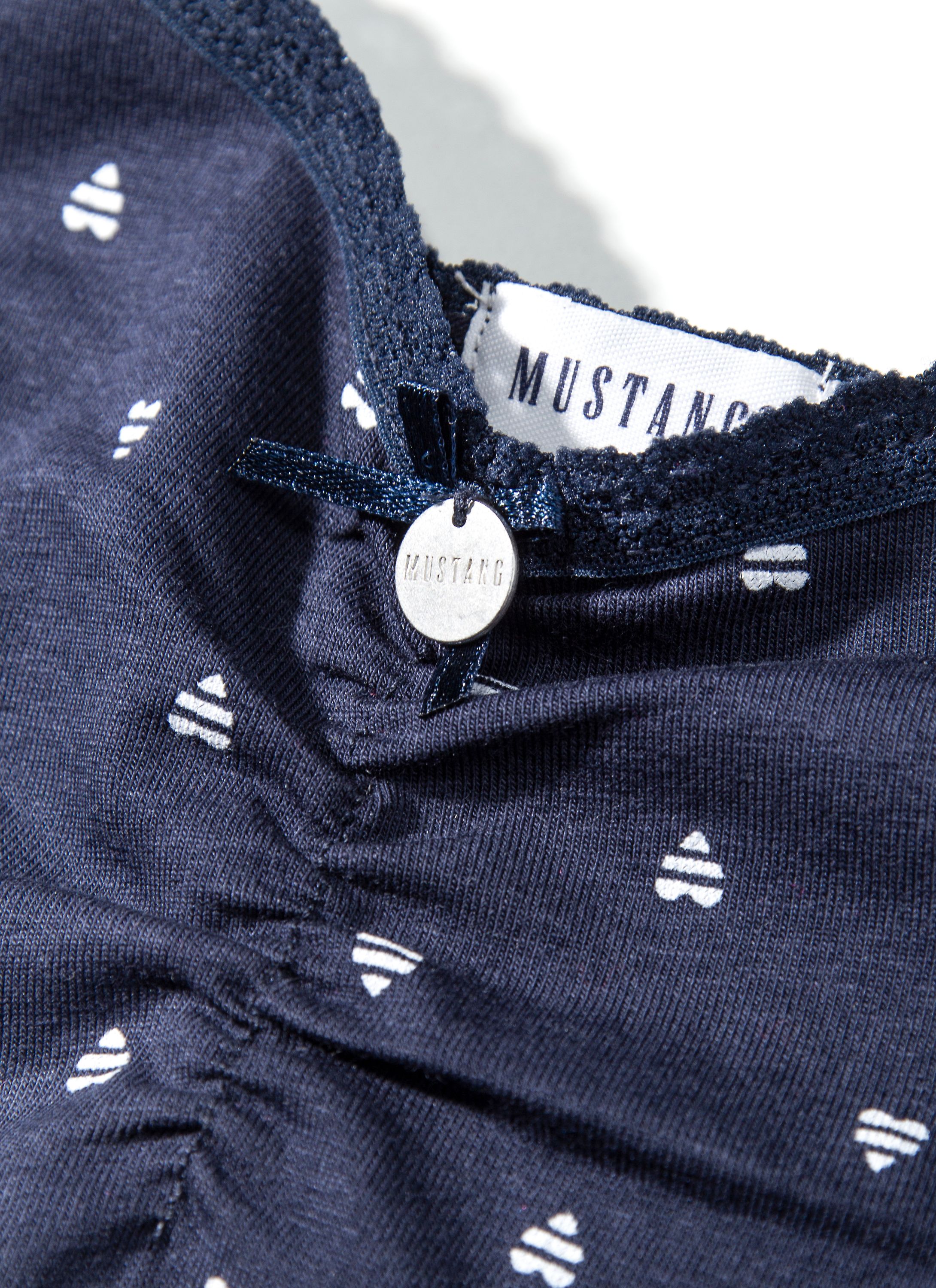 MUSTANG Spaghetti-Top Hearts navy