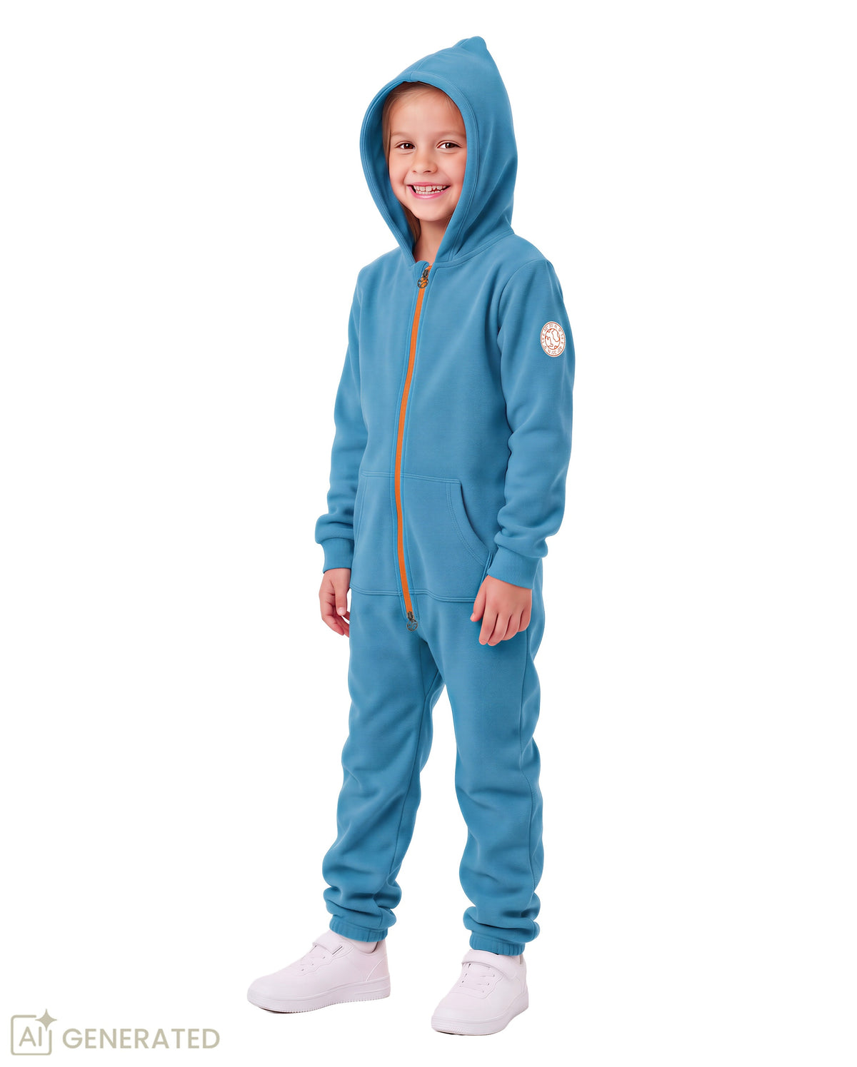 GRADNETZ Kinder Jumpsuits Jungen Mädchen Overall Anzug Onesie Kapuze Bio-Baumwolle