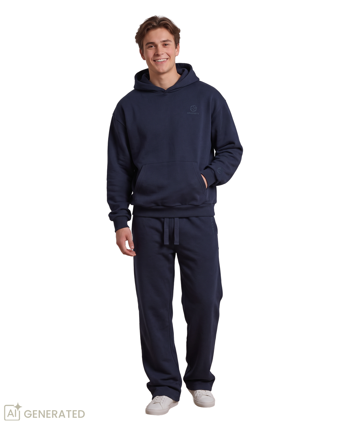 GRADNETZ Jogginganzug Oversize Unisex | Hoodie & Jogginghose | Bio-Baumwolle
