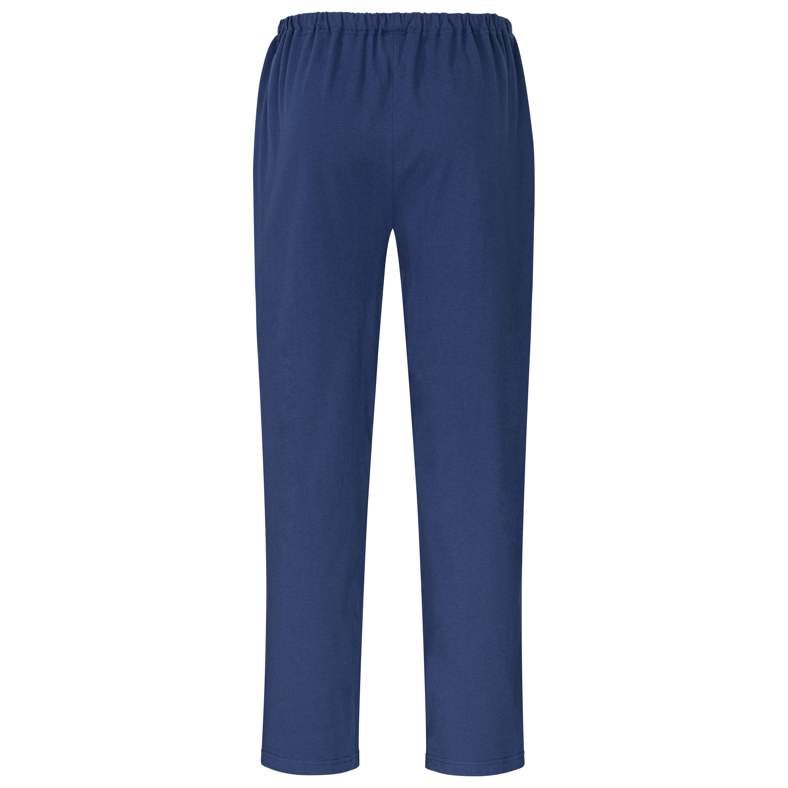 Schlafanzug - Pyjama V-Ausschnitt, Brusttasche und ohne Bündchen - OEKO-TEX STANDARD 100 / BCI-Cotton Nachtwäsche für Herren von LAROG
