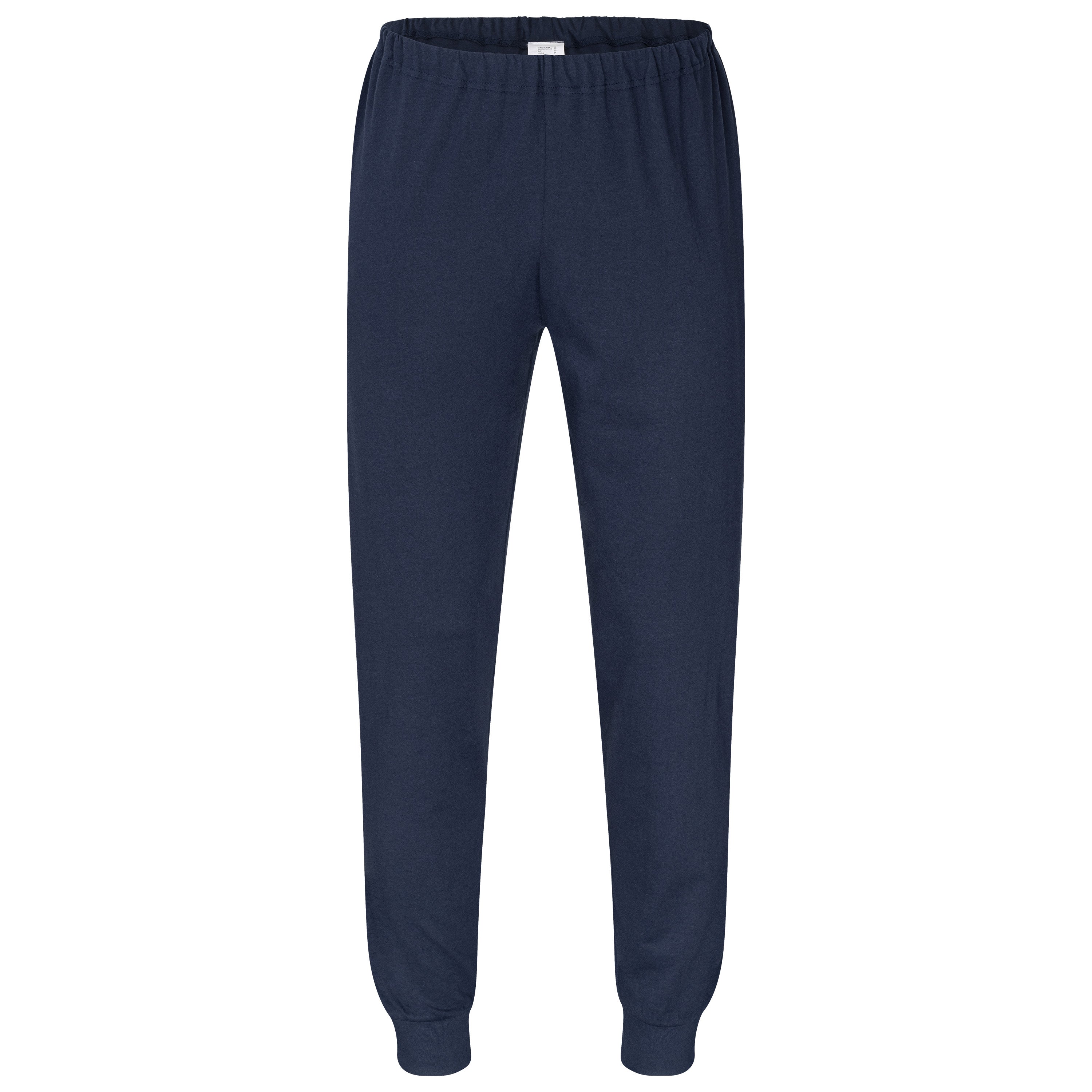 Schlafanzug - Pyjama mit V-Ausschnitt und Bündchen - OEKO-TEX STANDARD 100 Nachtwäsche für Herren von LAROG