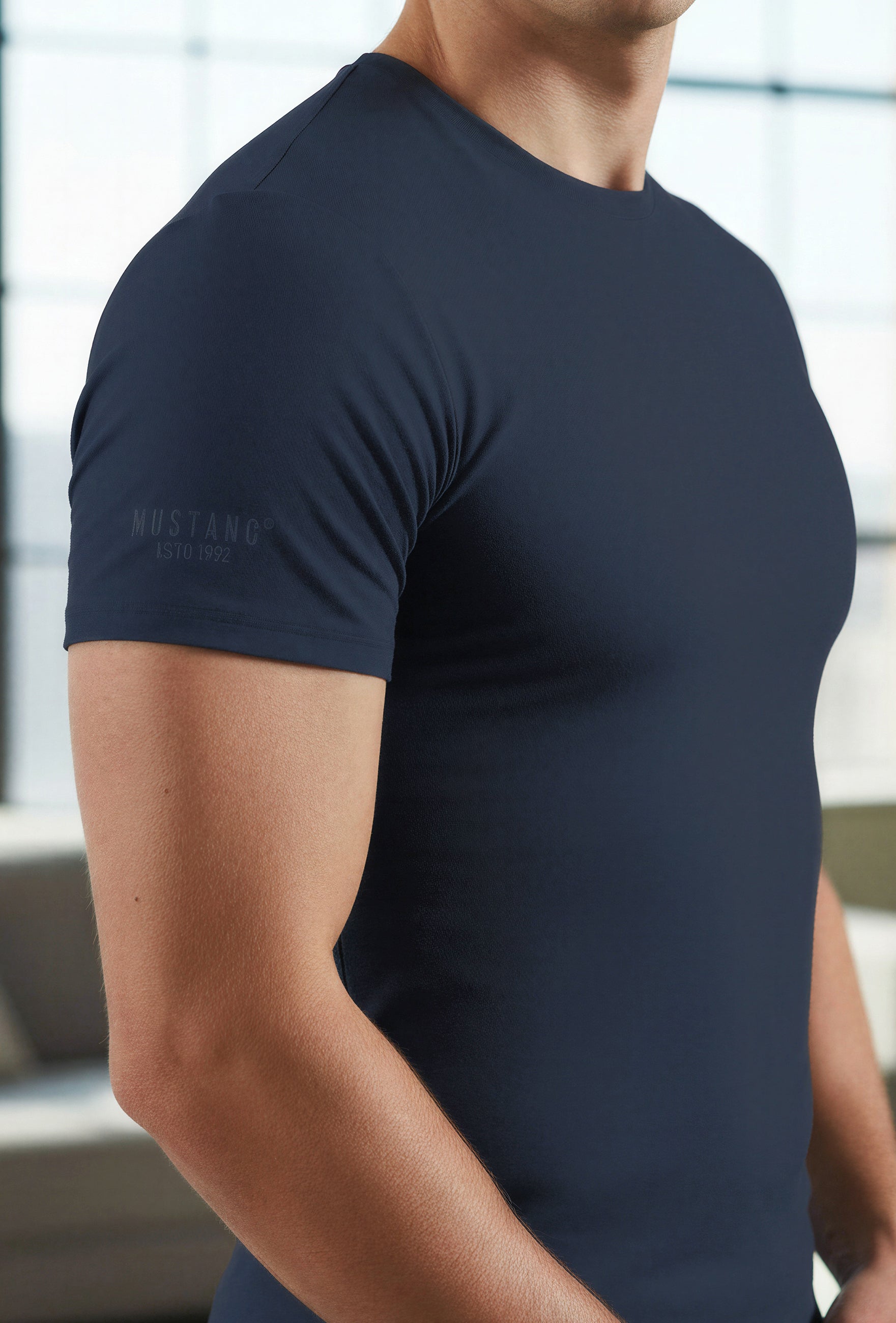 MUSTANG Pure Basic Lounge Shirt Unterhemd Unterwäsche