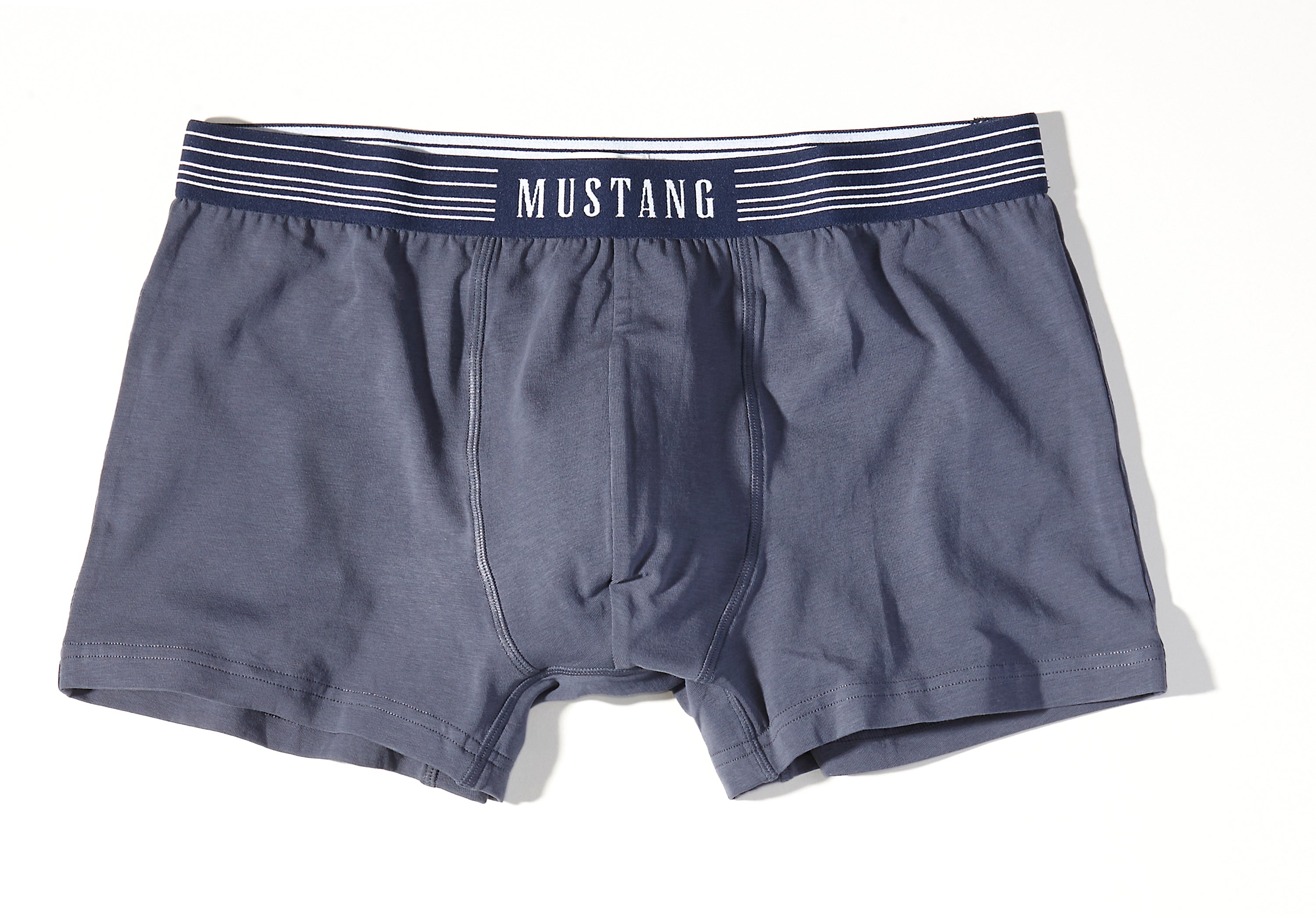 MUSTANG Retro-Shorts Pants Boxer enge Passform Unterwäsche Baumwolle Elasthan Herren 3er Pack