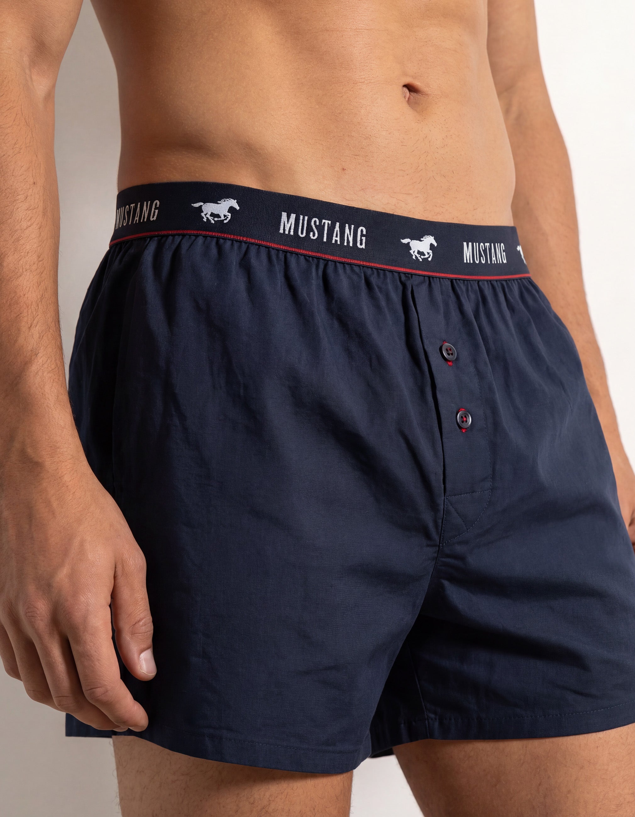 MUSTANG CHARLIE Herren Unterhose Boxershorts Unterwäsche Sport 2er Set