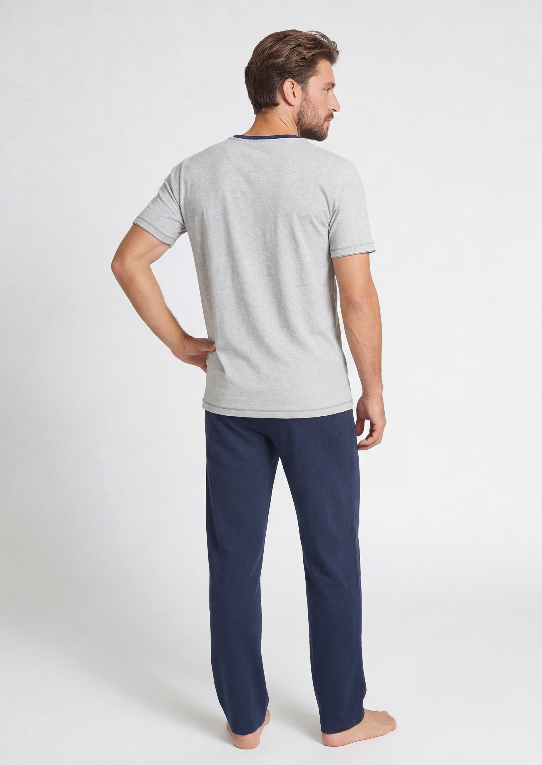 Mustang Short Set Schlafanzug Nachtwäsche Pyjama OEKO-TEX STANDARD 100 für Männer