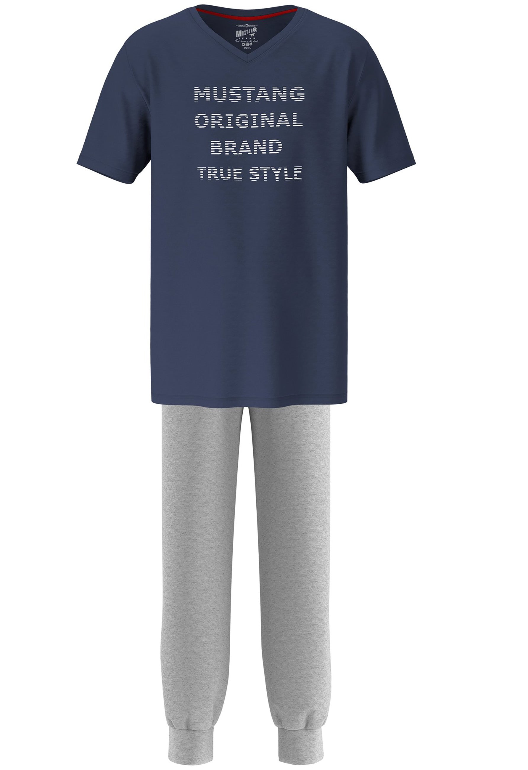 Mustang Short Set Schlafanzug Nachtwäsche Pyjama OEKO-TEX STANDARD 100 für Männer