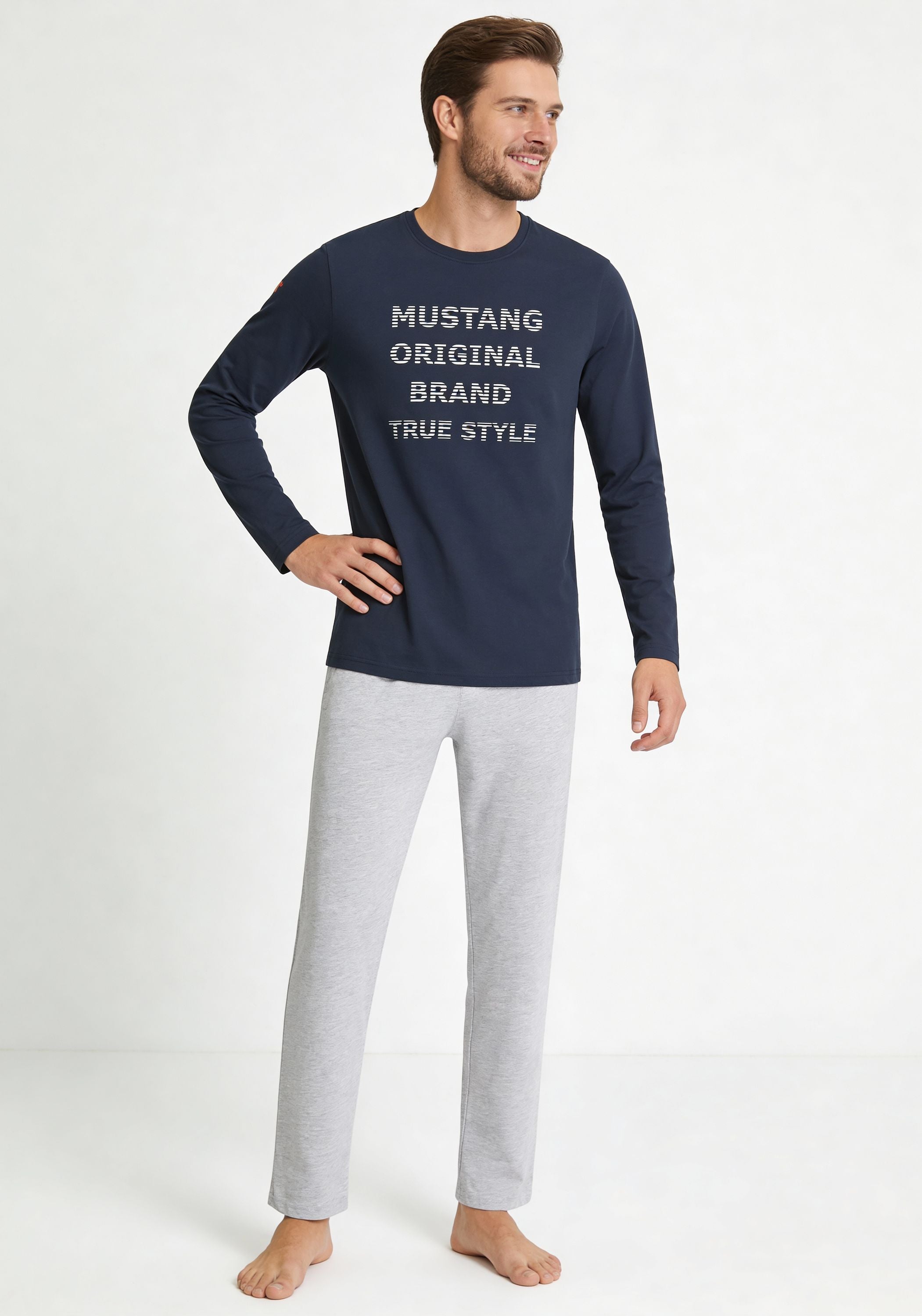 Mustang Short Set Schlafanzug Nachtwäsche Pyjama OEKO-TEX STANDARD 100 für Männer