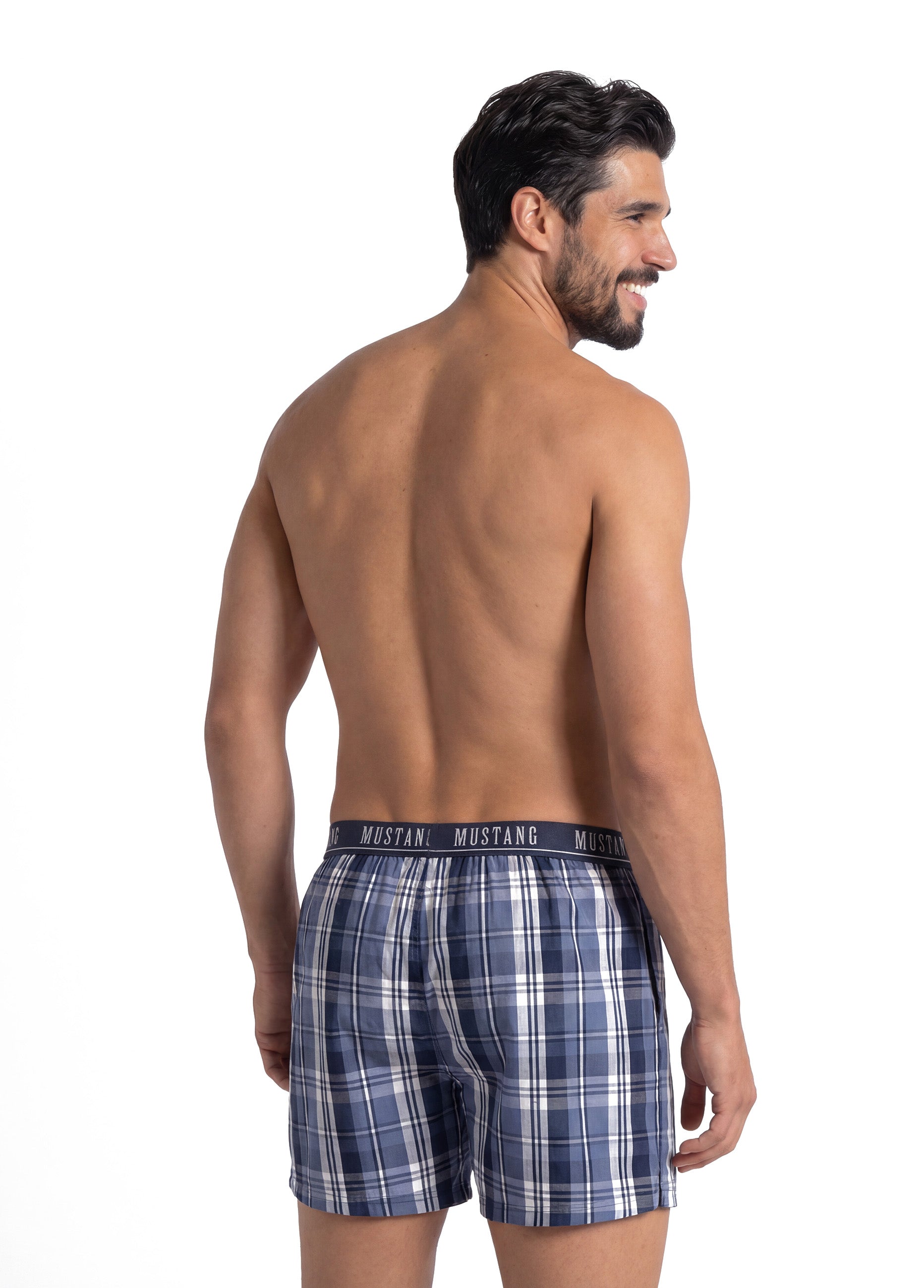 MUSTANG Freddy Herren Unterhose Boxershorts Unterwäsche 100% Baumwolle 2er Set