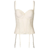 Marie Lingerie Corsage Ceremony Champagner romantischer Spitze Unterwäsche