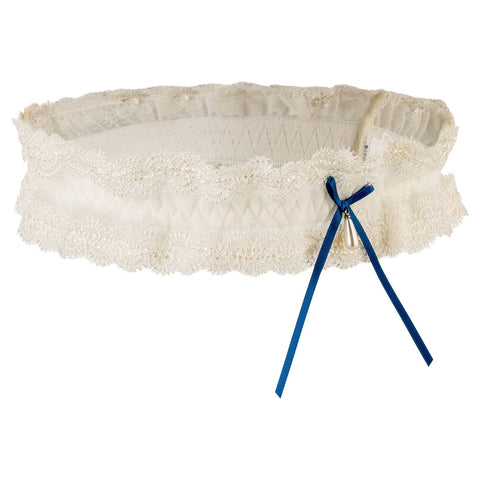 Marie Lingerie Ceremony romantisches Strumpfband mit blauer Schleife für Damen