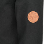 Kapuzen Sweatjacke Zip Hoodie leather edition mit Bio Baumwolle