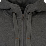 Kapuzen Sweatjacke Zip Hoodie leather edition mit Bio Baumwolle