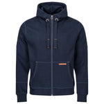 Kapuzen Sweatjacke Zip Hoodie leather edition mit Bio Baumwolle