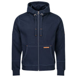 Kapuzen Sweatjacke Zip Hoodie leather edition mit Bio Baumwolle